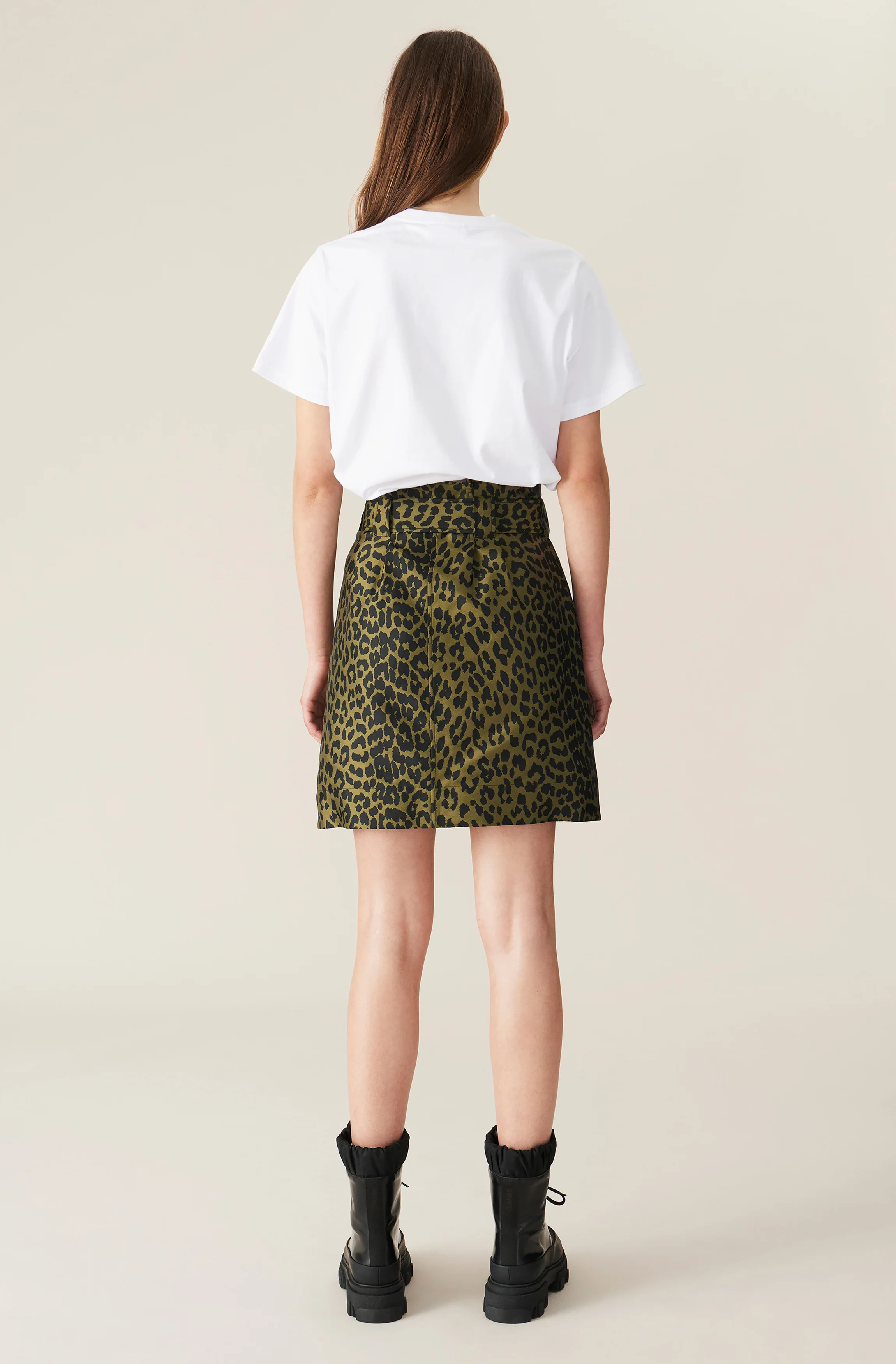 Jacquard Mini Skirt | Olive Drab - Image 3