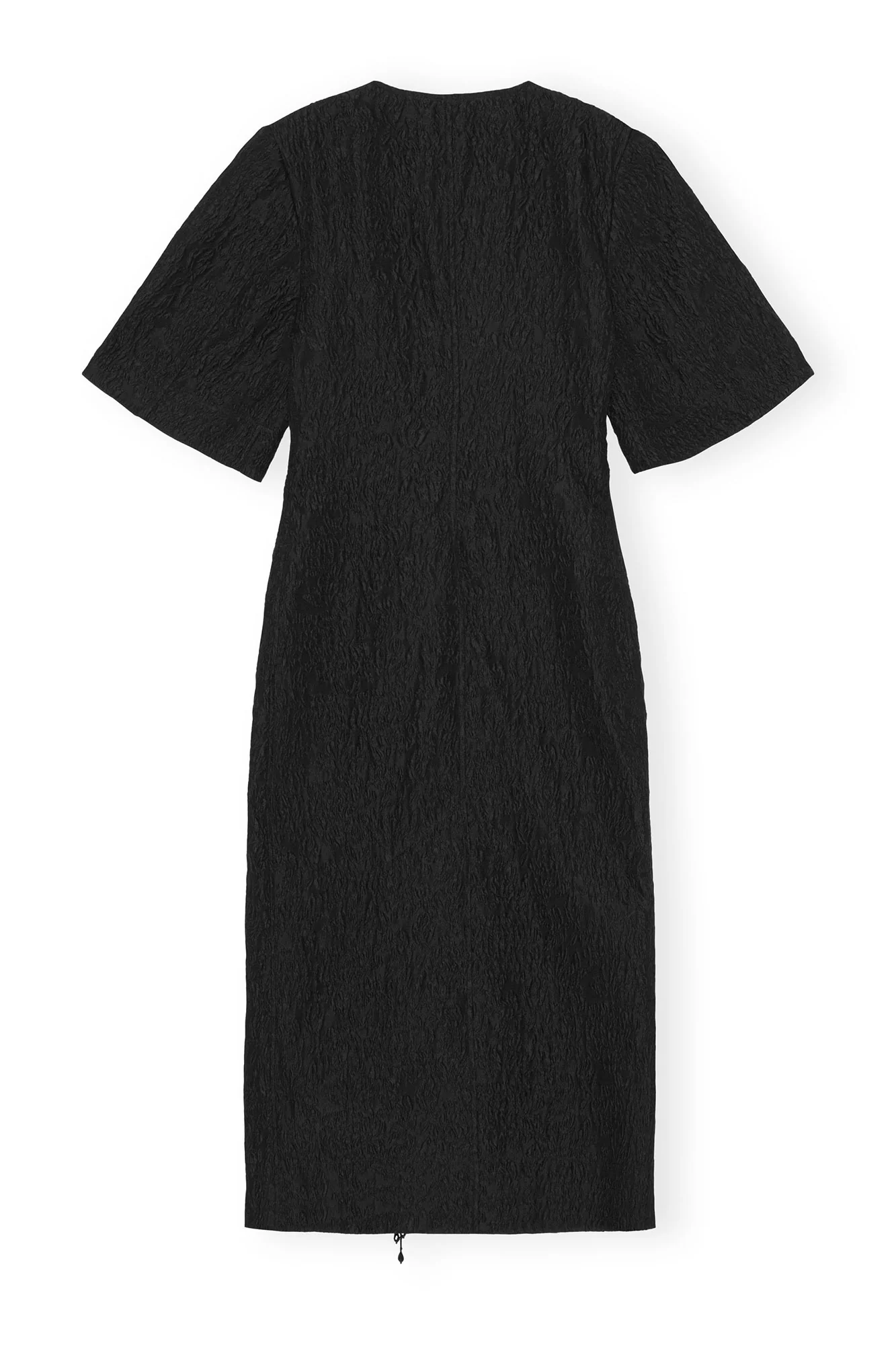 Jacquard Organza Bead Fringe Dress | Black - Image 2