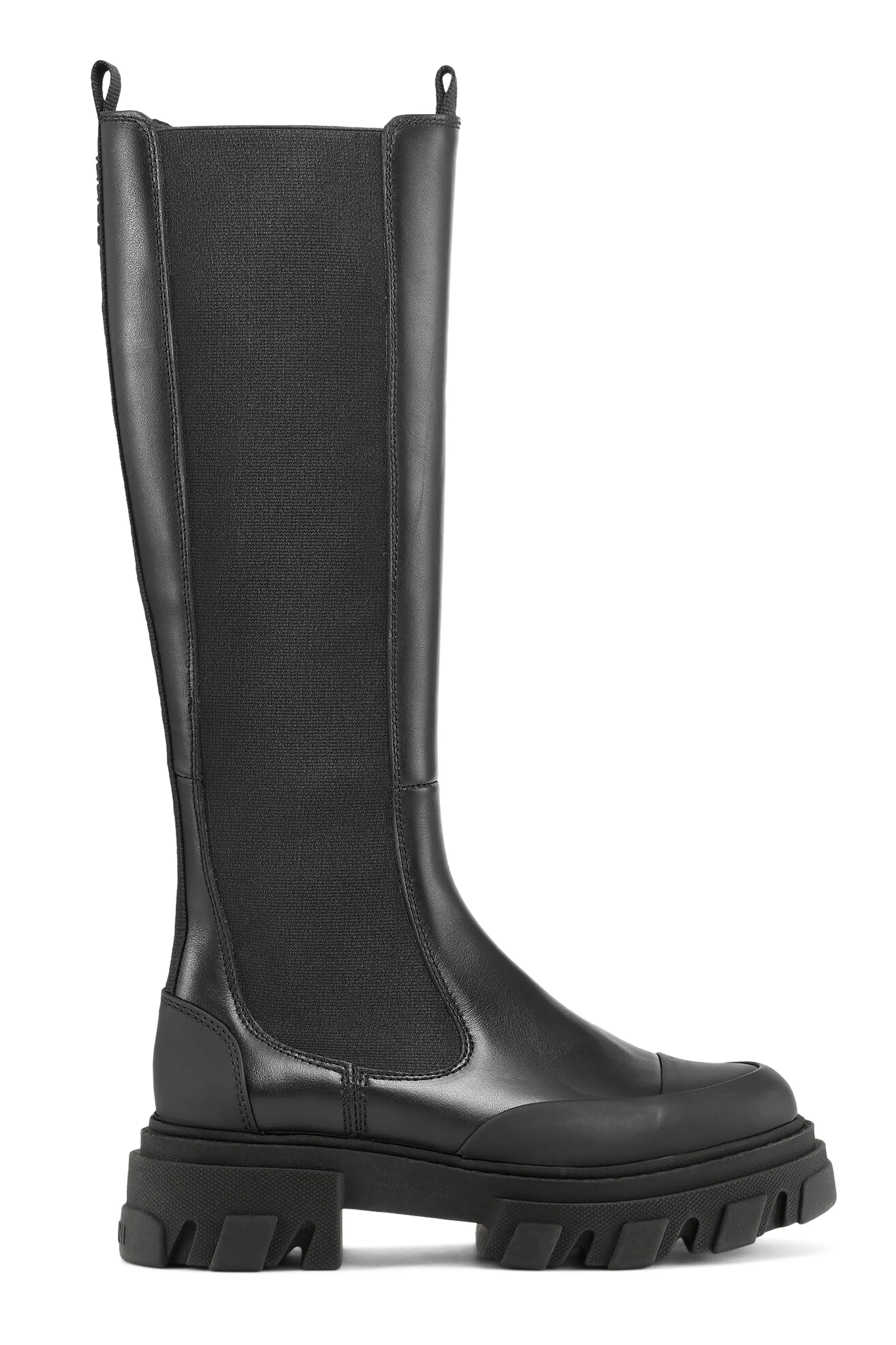 Knee Chelsea Boots | Black