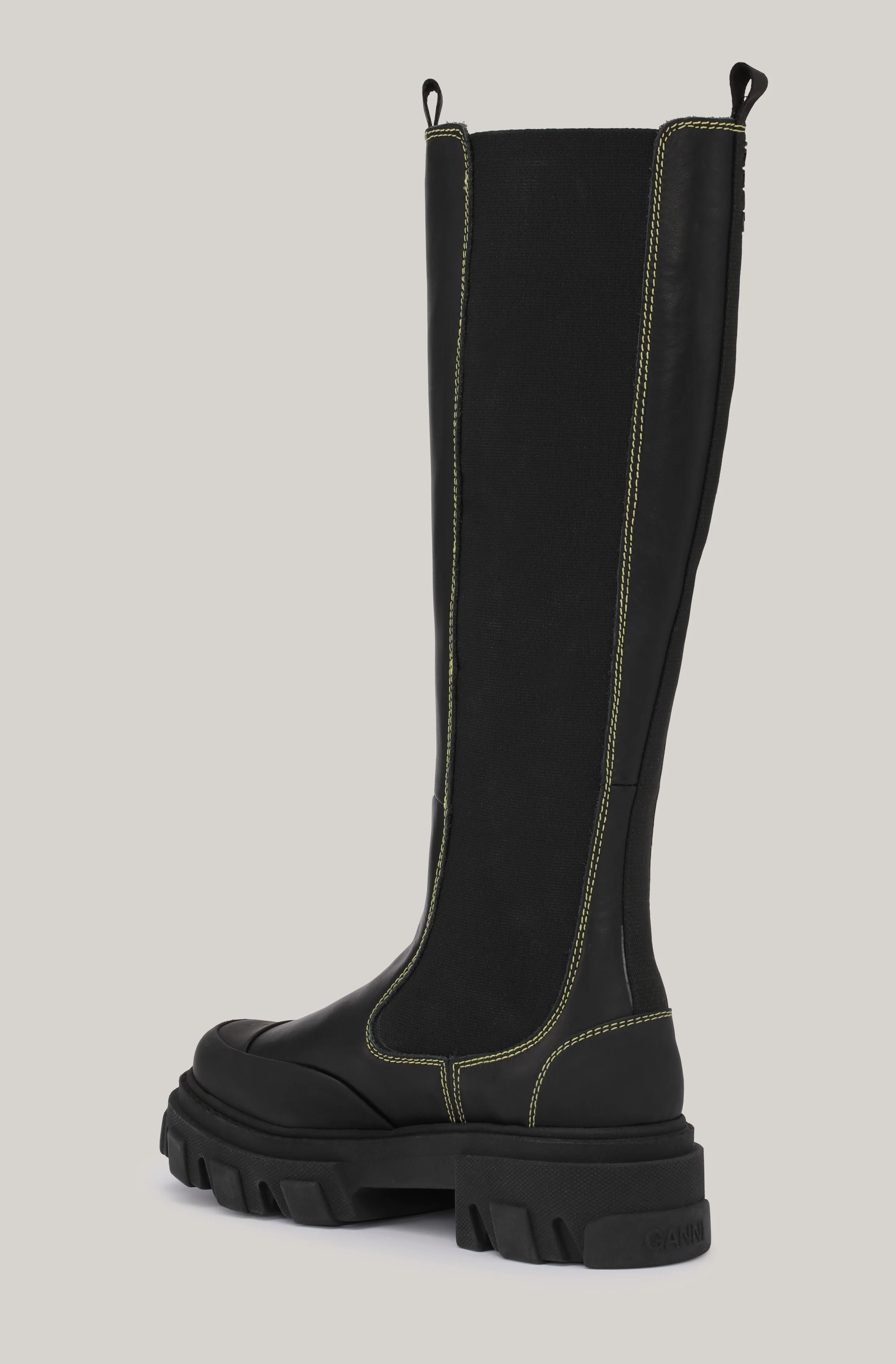 Knee-High Chelsea Boots | Black - Image 2