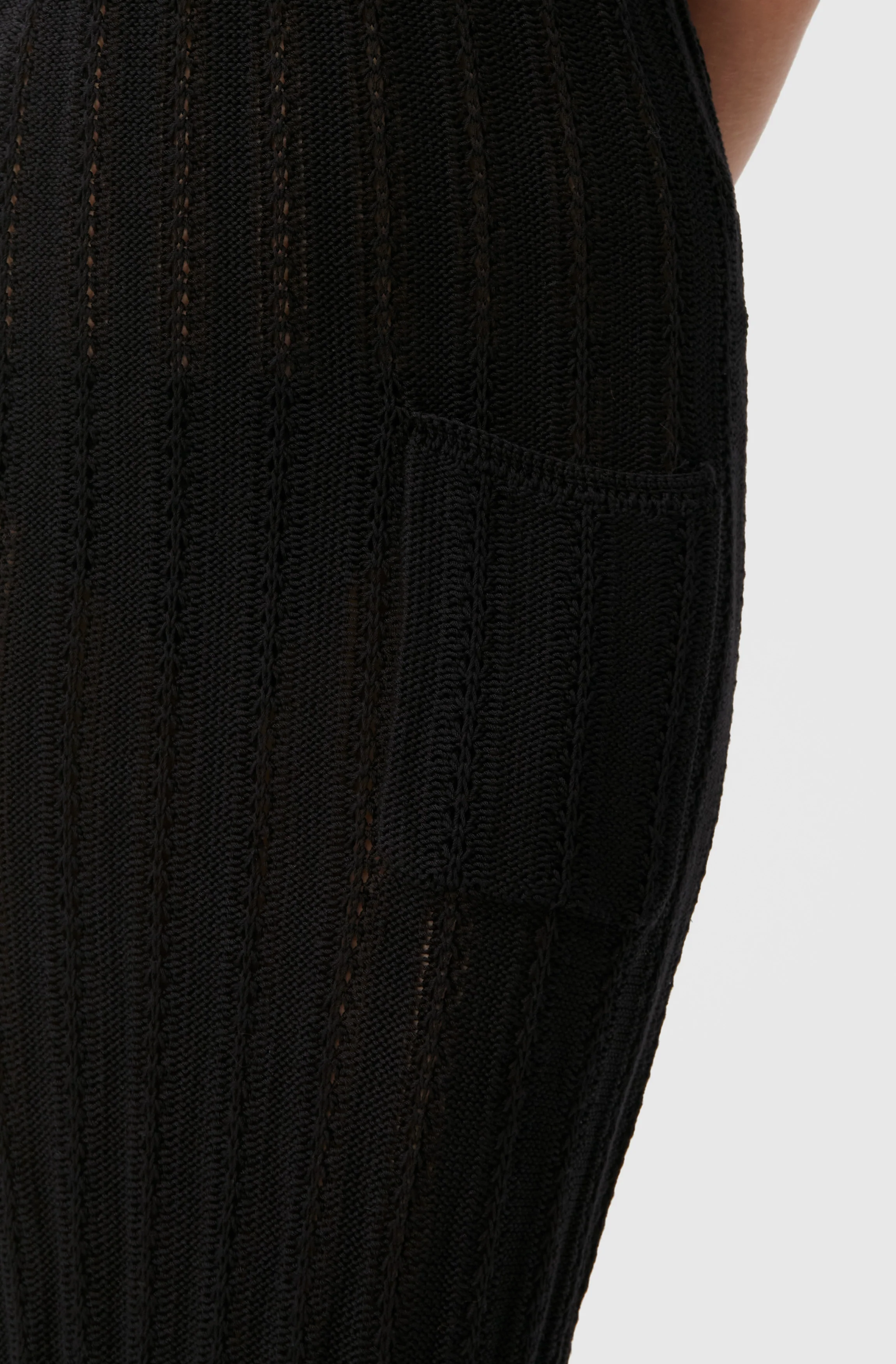 Knit Halter Midi Dress | Black - Image 6