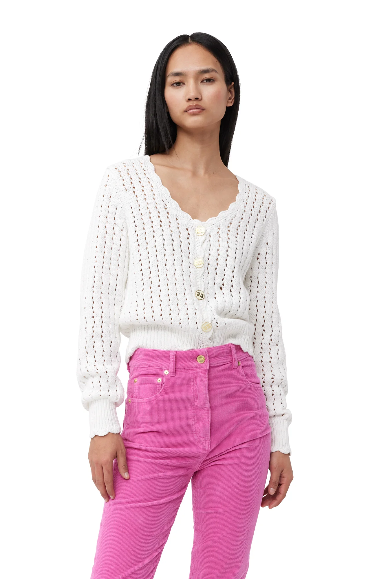 Lace Cardigan | Bright White - Image 4