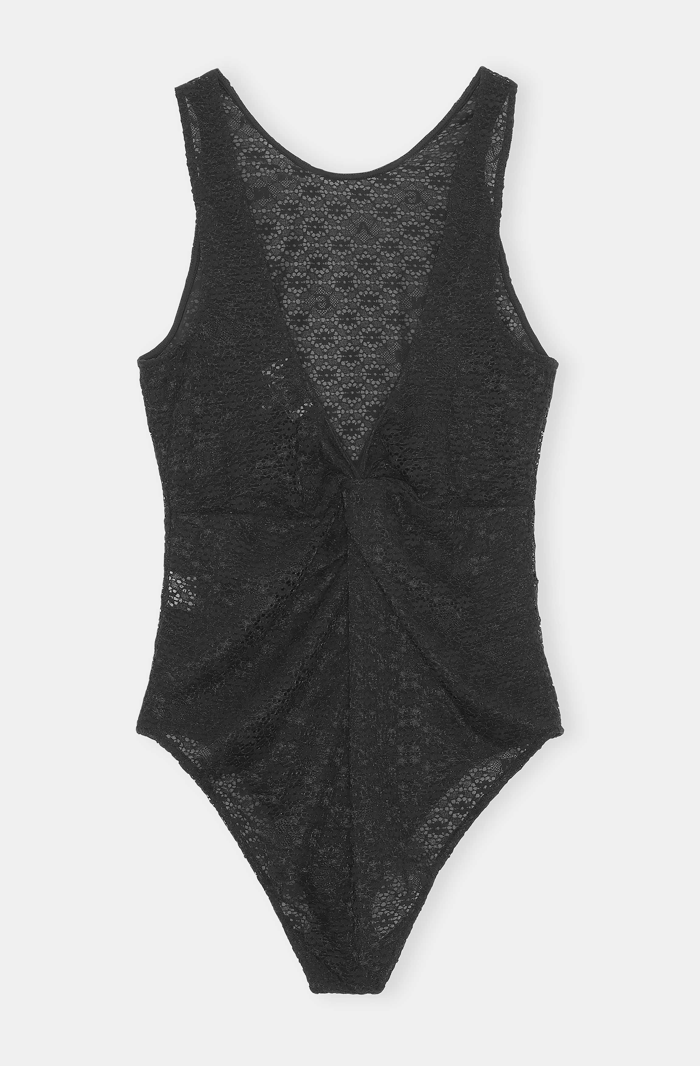 Lace Lowback Bodysuit | Black - Image 2