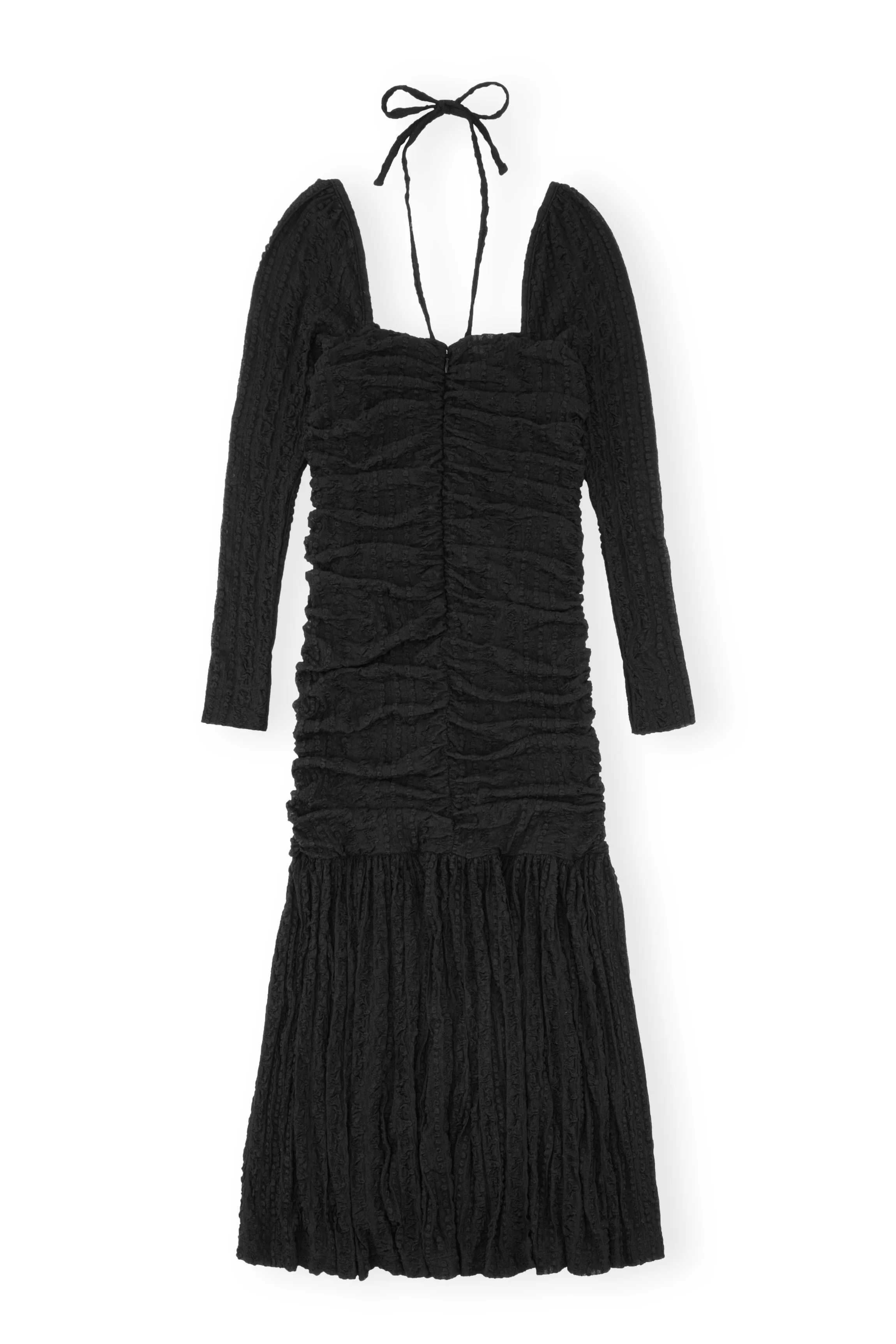 Lace Midi Dress | Black - Image 2