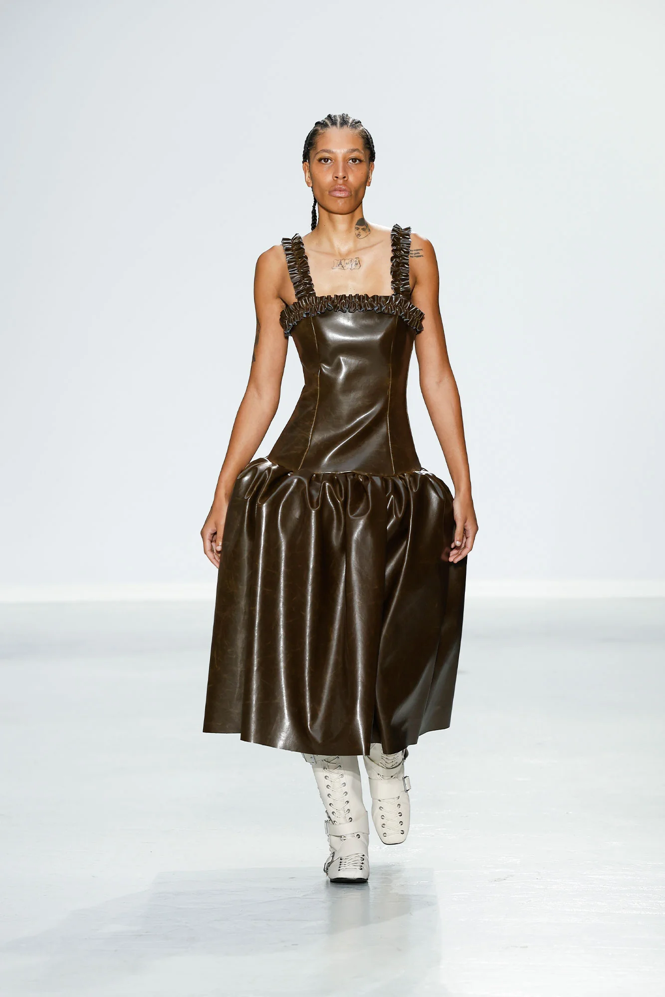Lace-Up High Boots | Egret - Image 6
