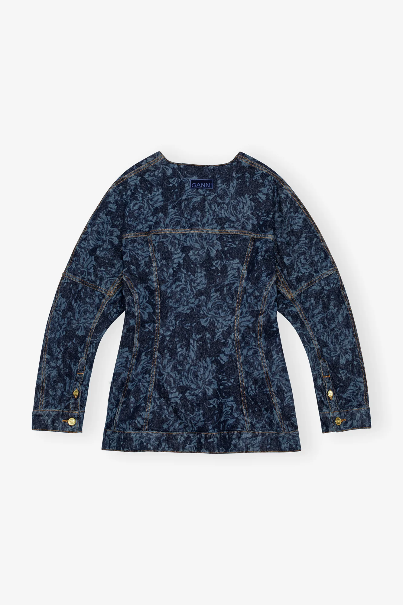 Lazer Denim Blazer | Mid Blue Stone - Image 2