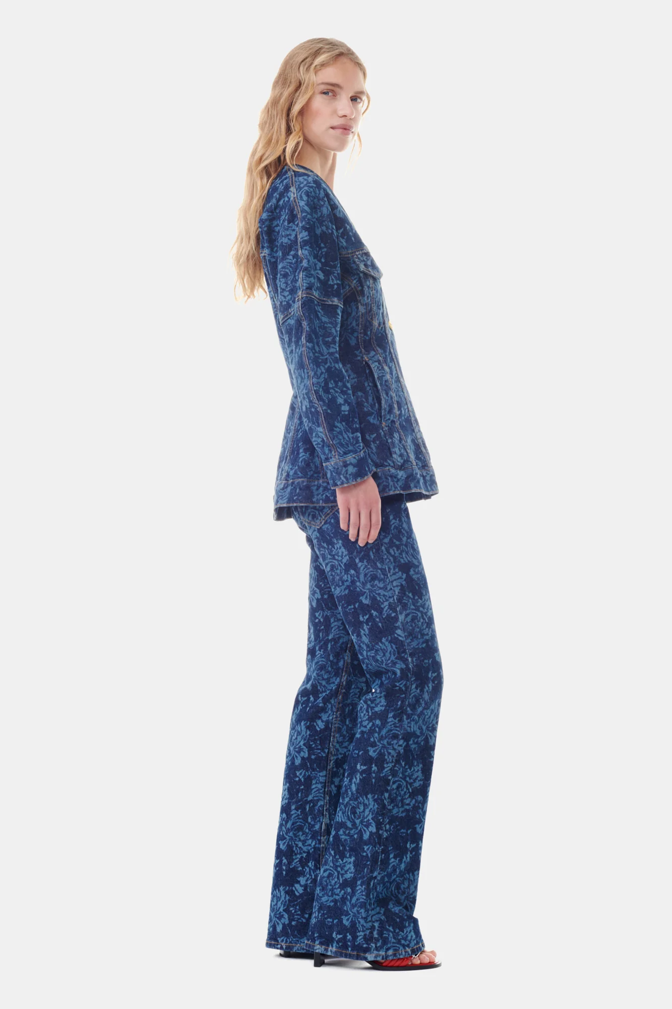 Lazer Denim Blazer | Mid Blue Stone - Image 5
