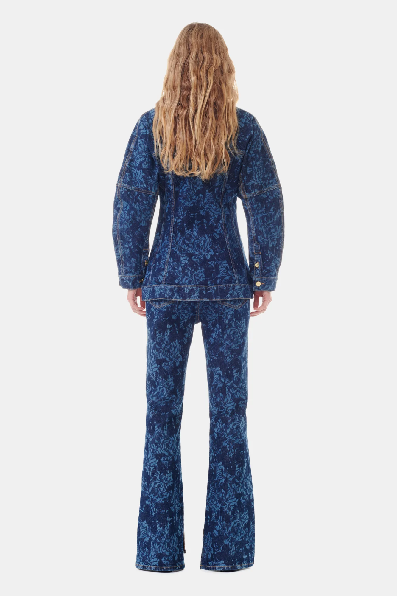 Lazer Denim Blazer | Mid Blue Stone - Image 6