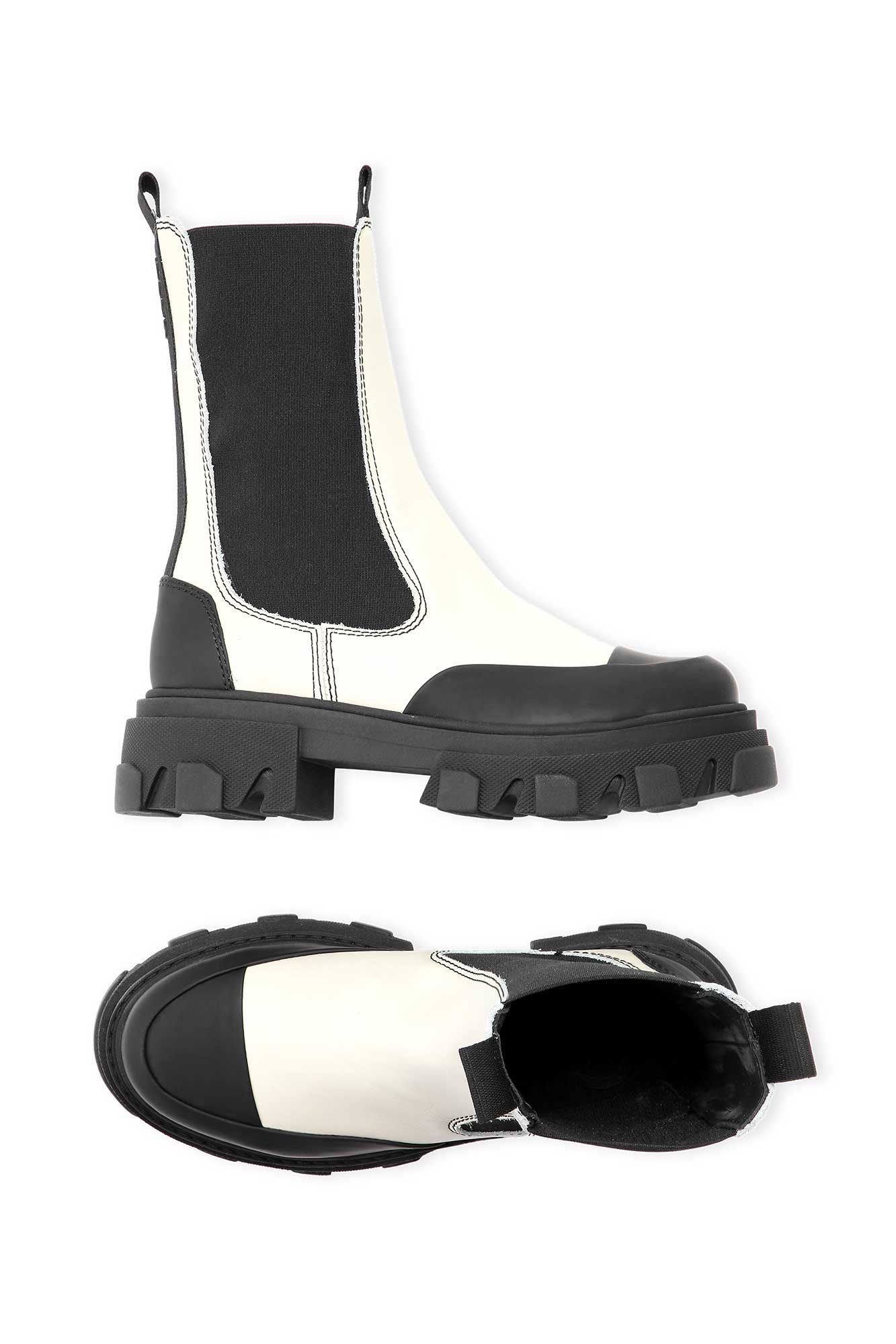 Leather Chelsea Boots | Oyster Gray - Image 2