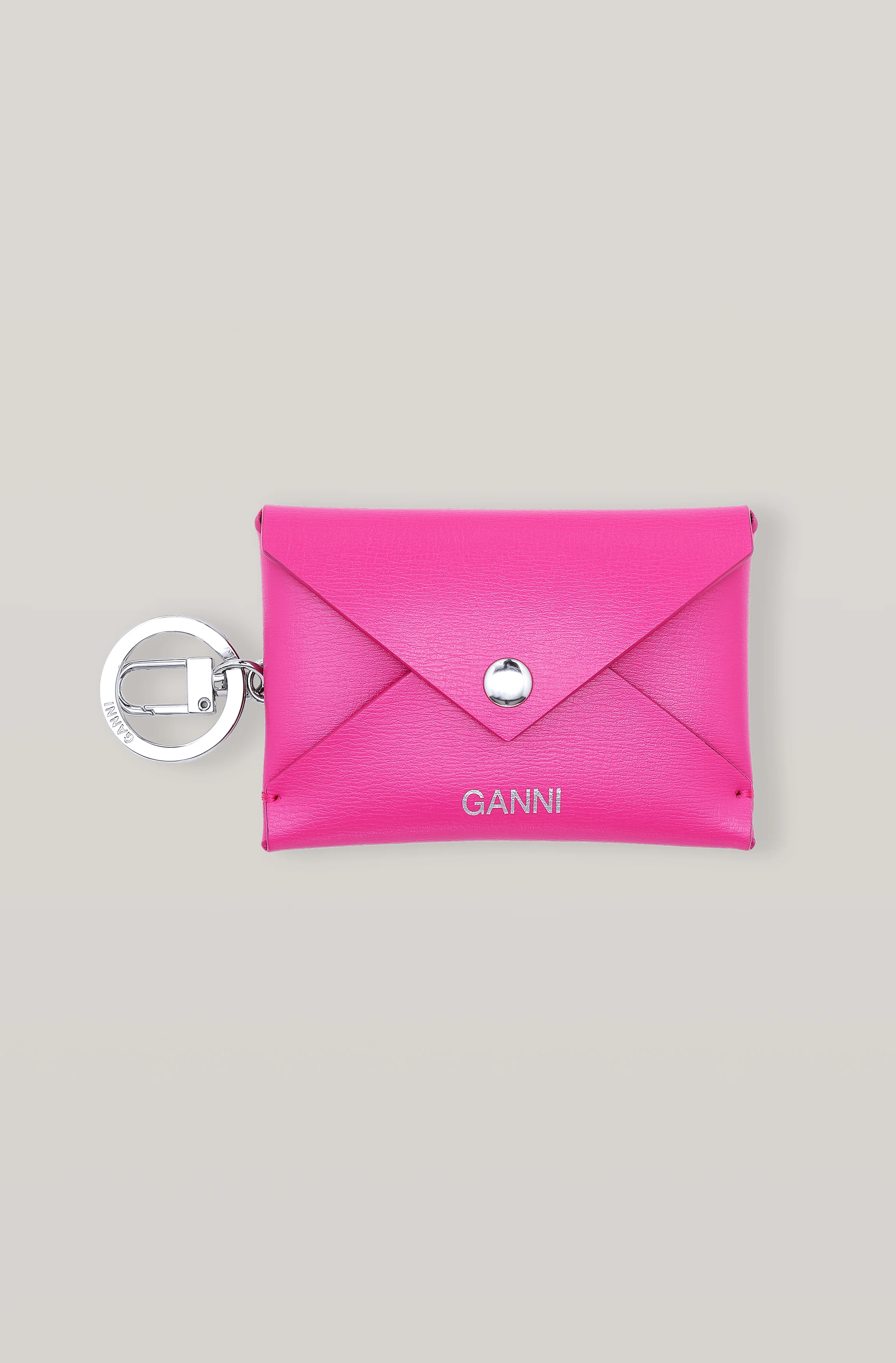 Leather Key Chain | Shocking Pink