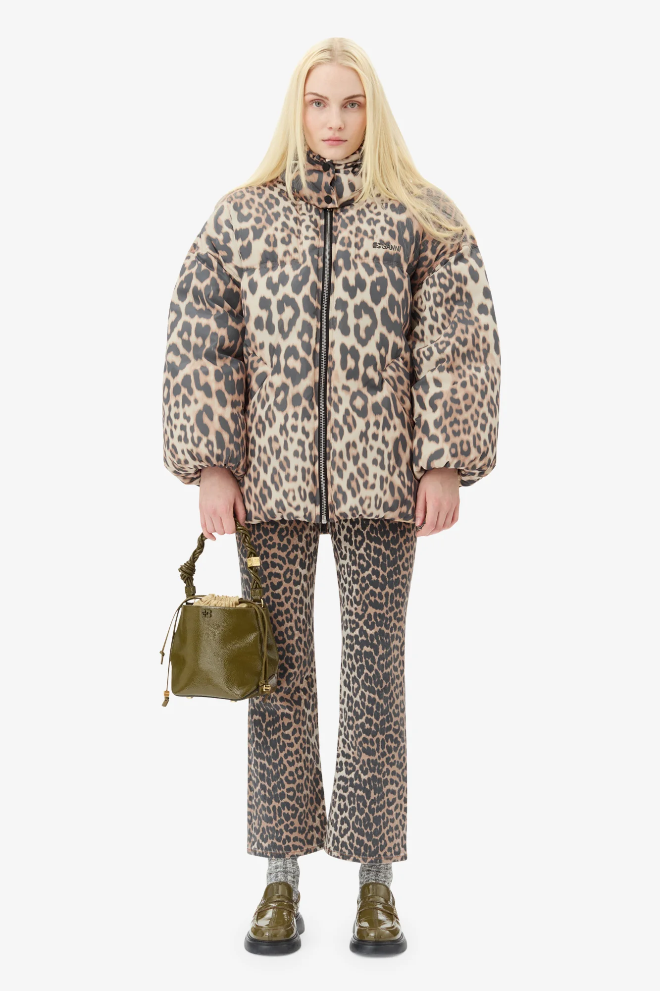 Leo Puffers Midi Jacket | Almond Milk - Image 4