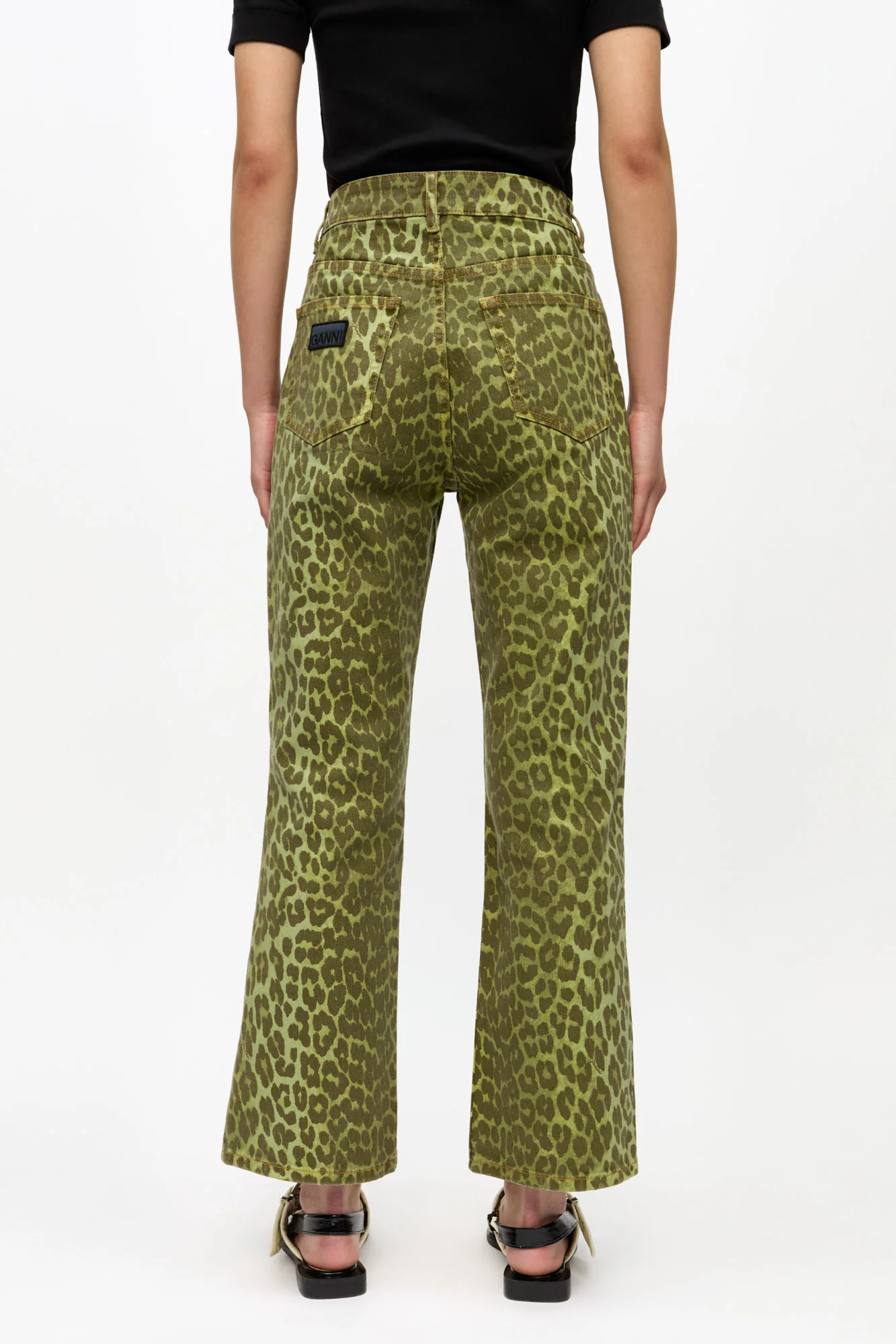 Leopard Betzy Jeans | Celery - Image 5