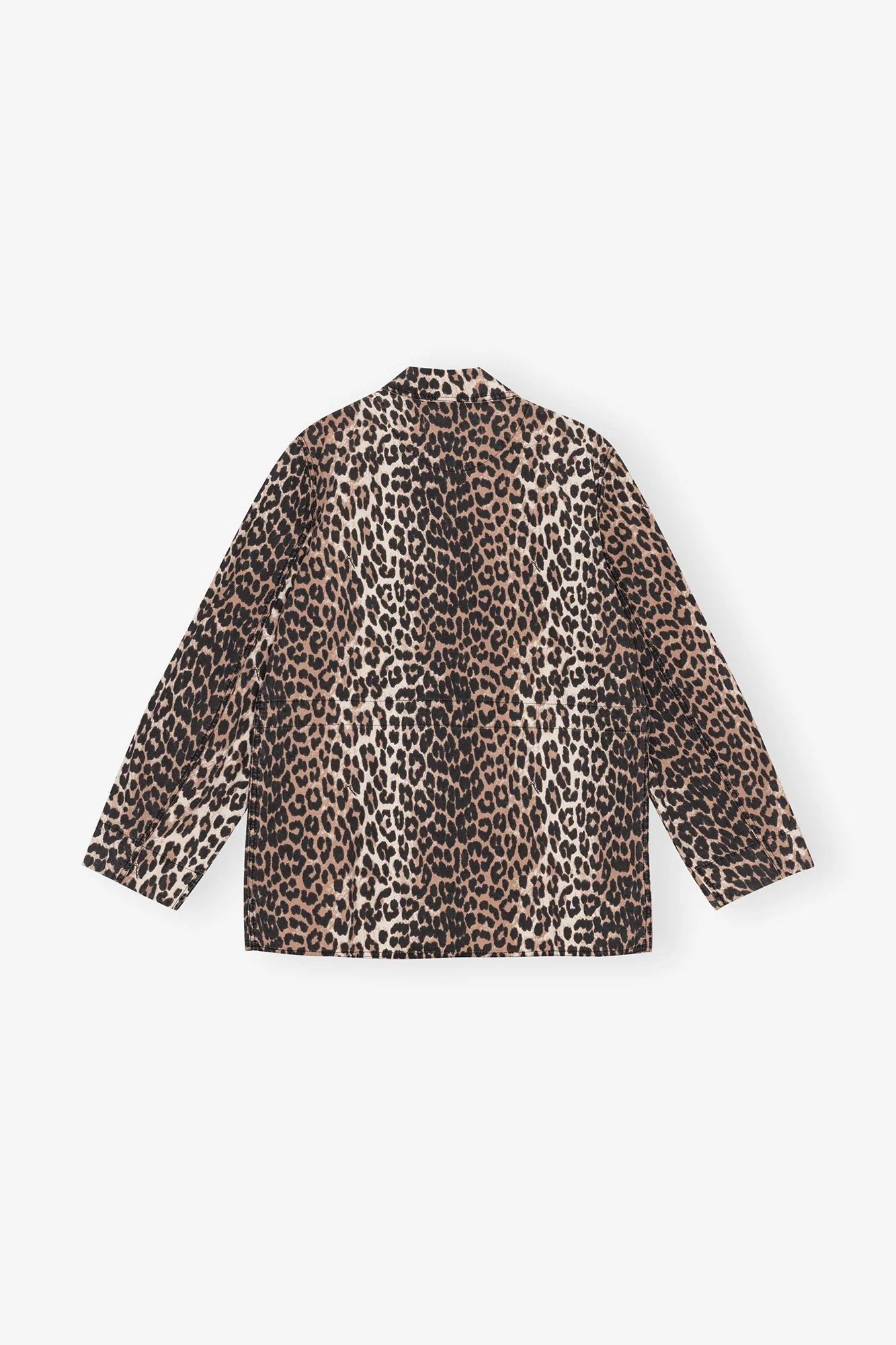 Leopard Cotton Canvas Jacket | Almond Milk - Image 2