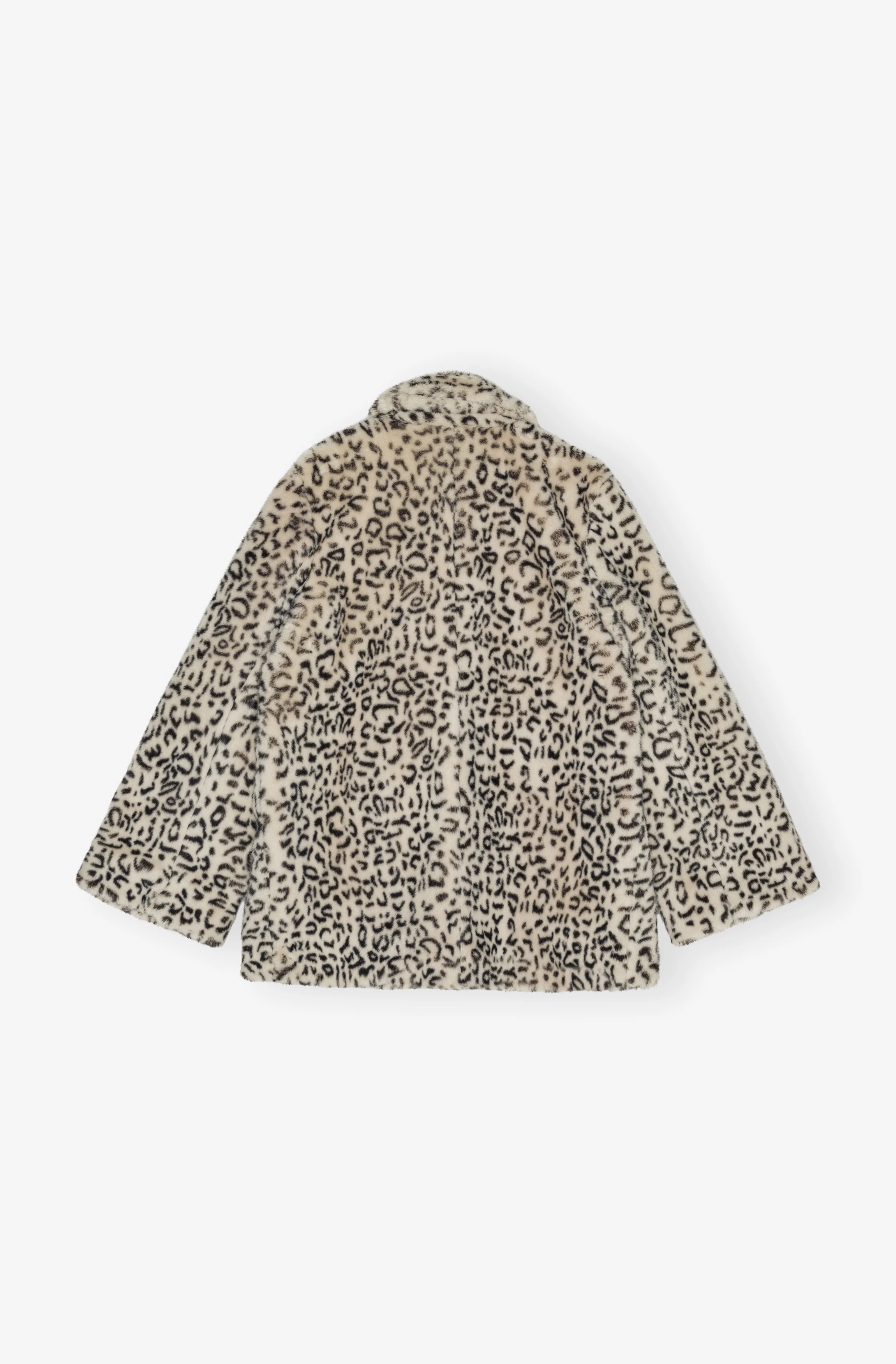 Leopard Faux Fur Jacket | Almond Milk - Image 2