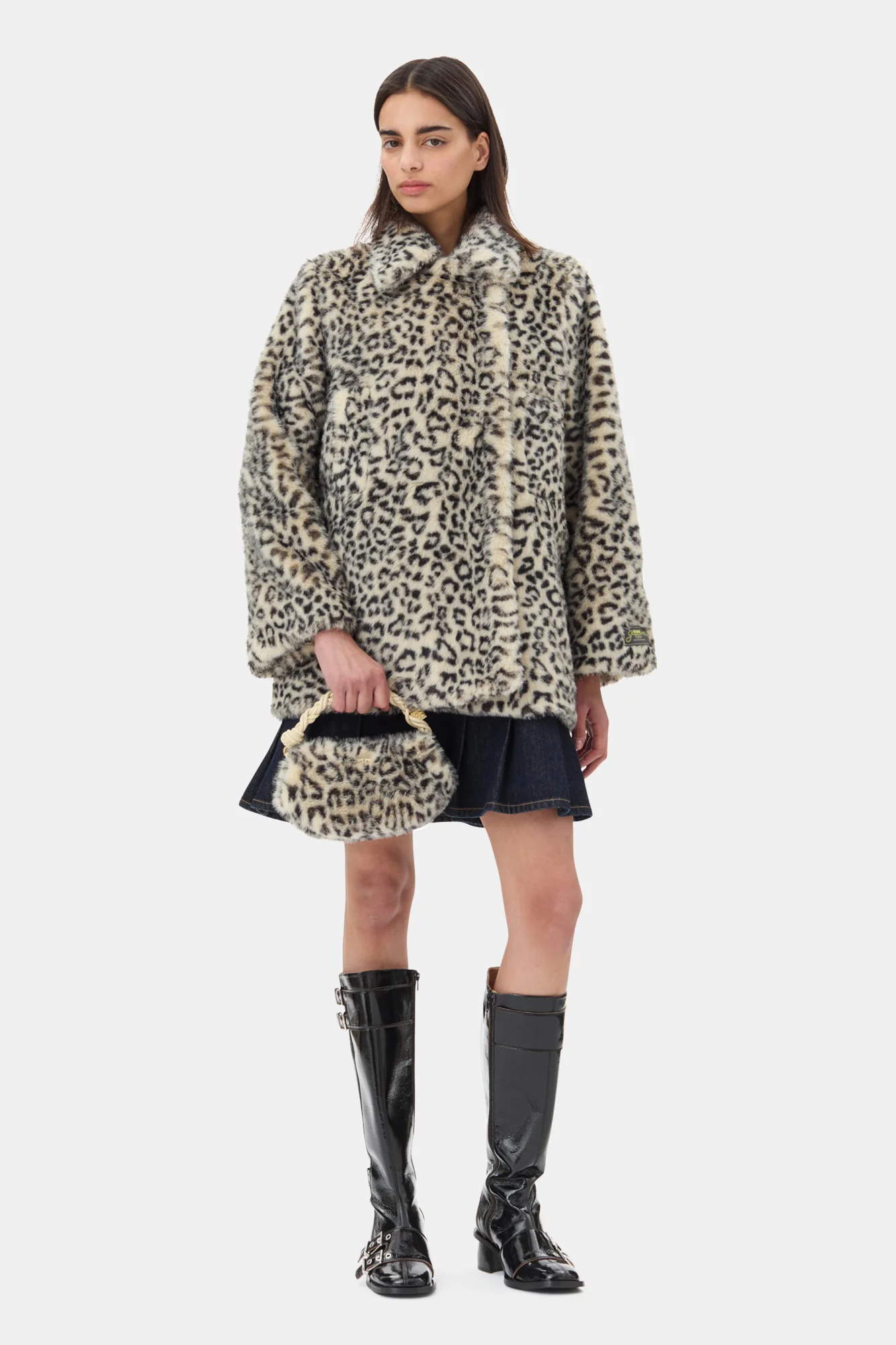 Leopard Faux Fur Jacket | Almond Milk - Image 4