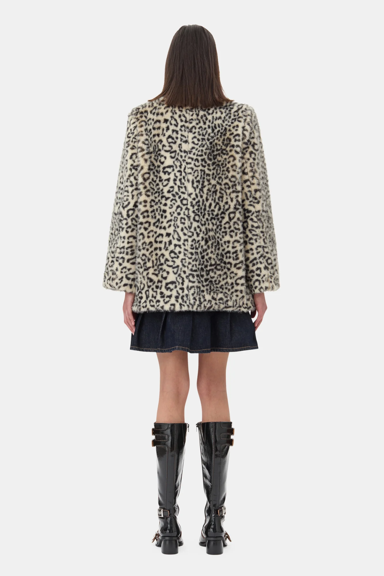 Leopard Faux Fur Jacket | Almond Milk - Image 6