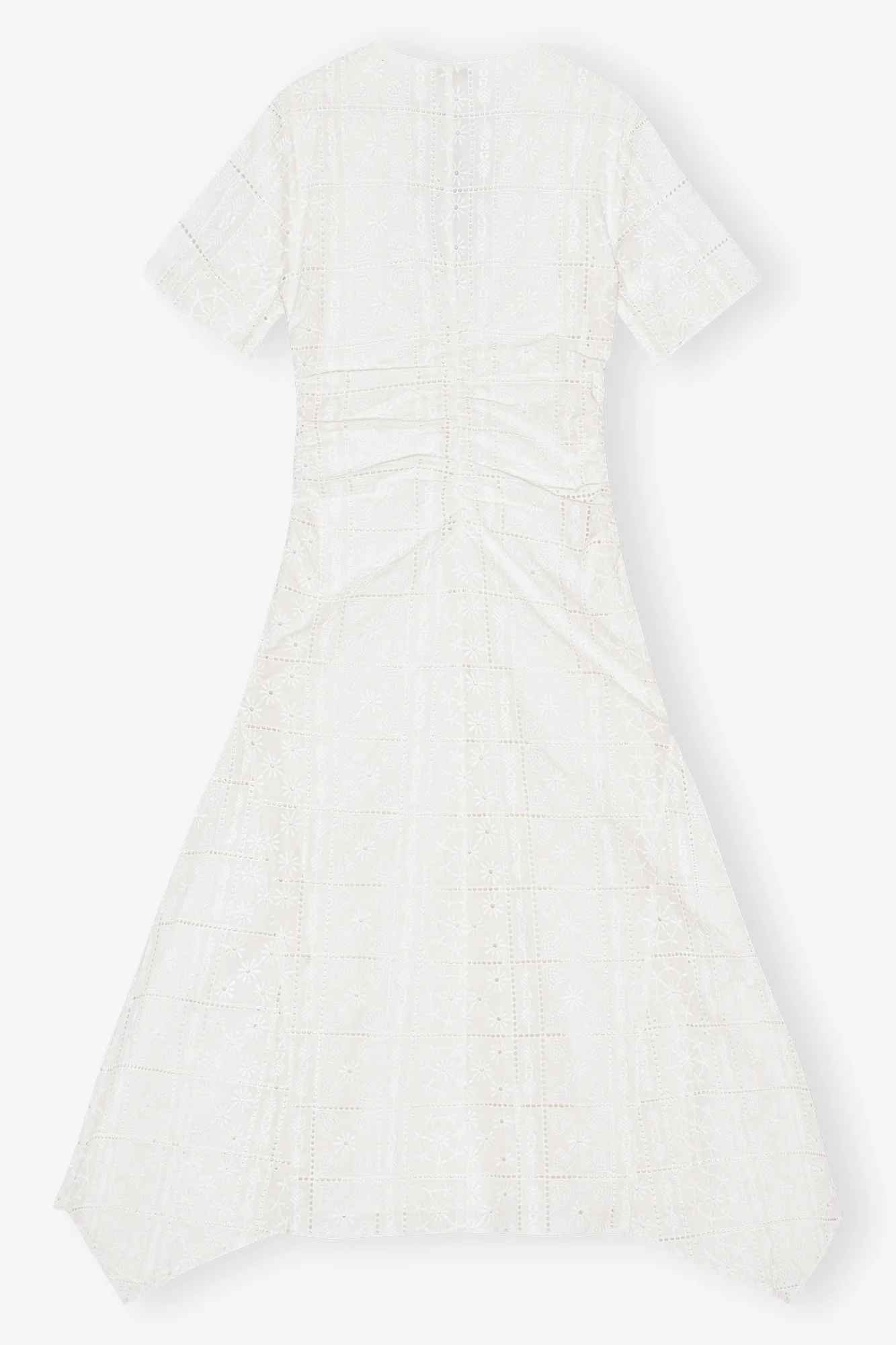 Light Broderie Anglaise Long Dress | Egret - Image 2