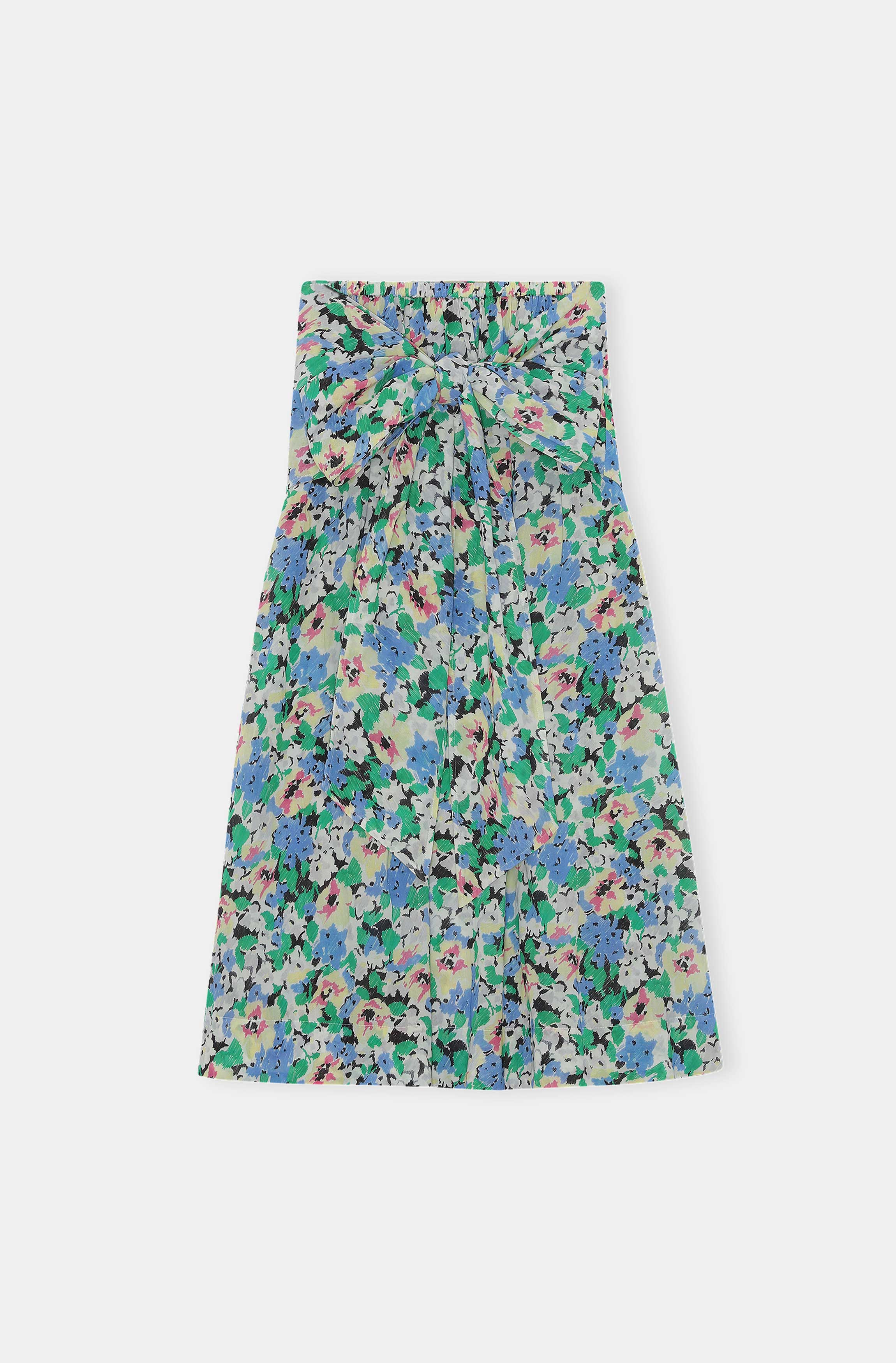 Light Cotton Light Cotton Tieband Multifunctional Dress | Floral Azure Blue - Image 2