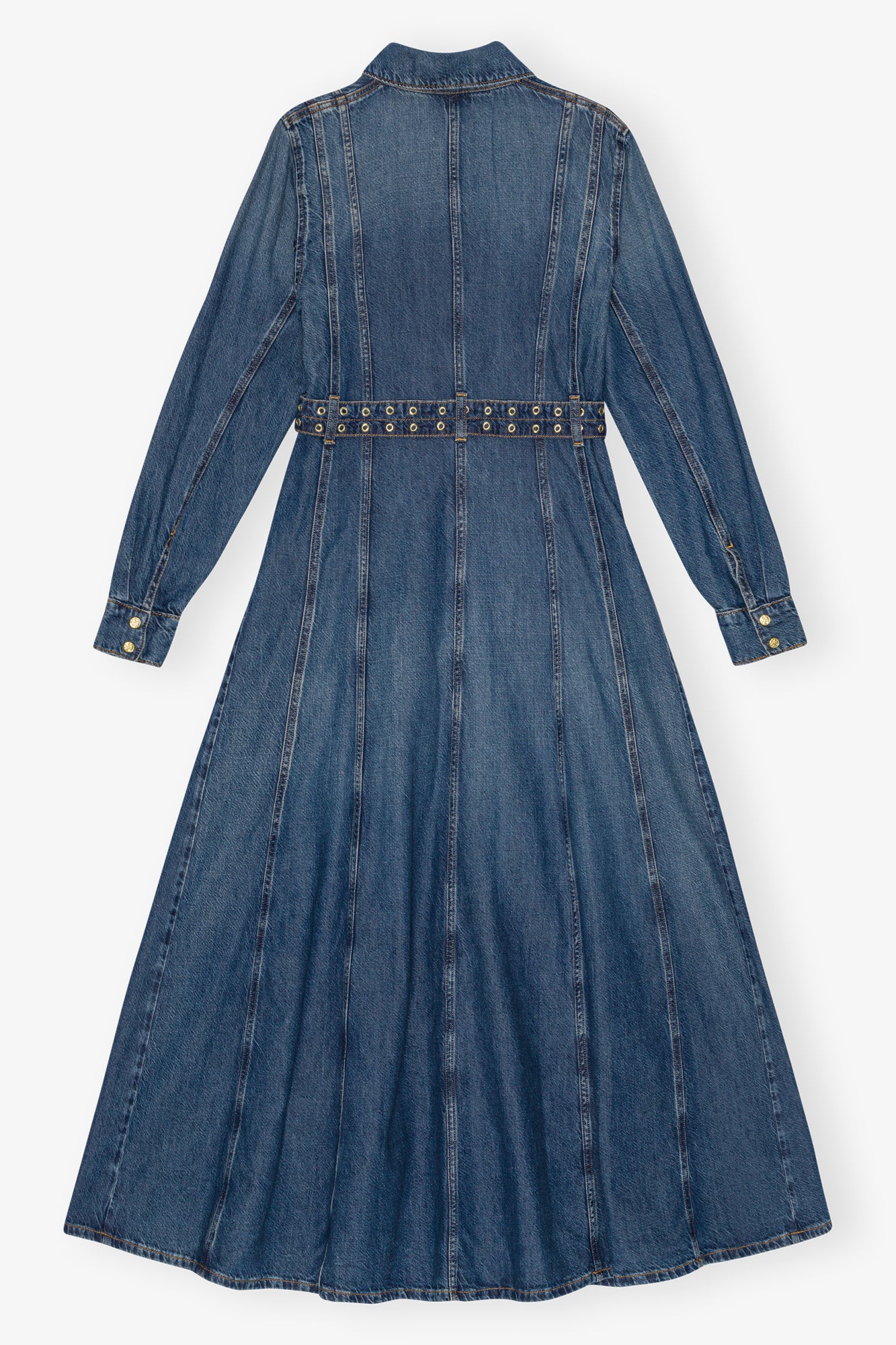 Light Denim Maxi Dress | Mid Blue Vintage - Image 2