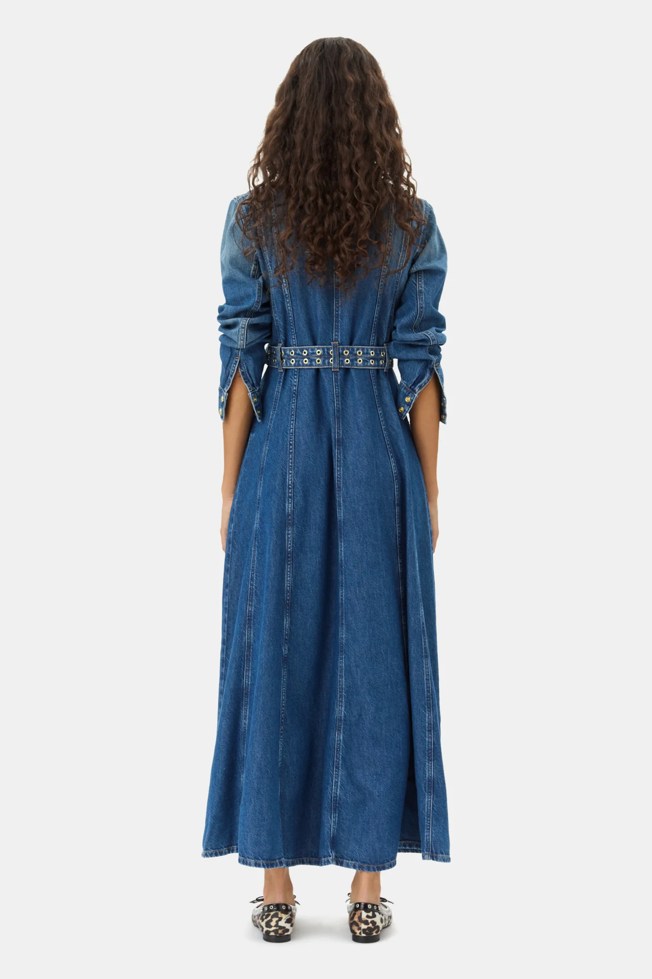 Light Denim Maxi Dress | Mid Blue Vintage - Image 6