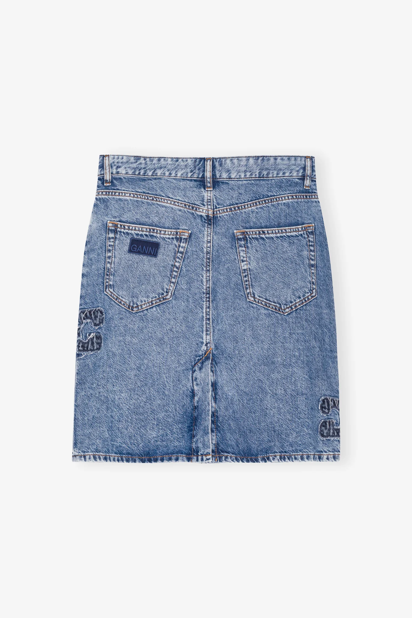 Light Denim Skirt | Mid Blue Stone - Image 2