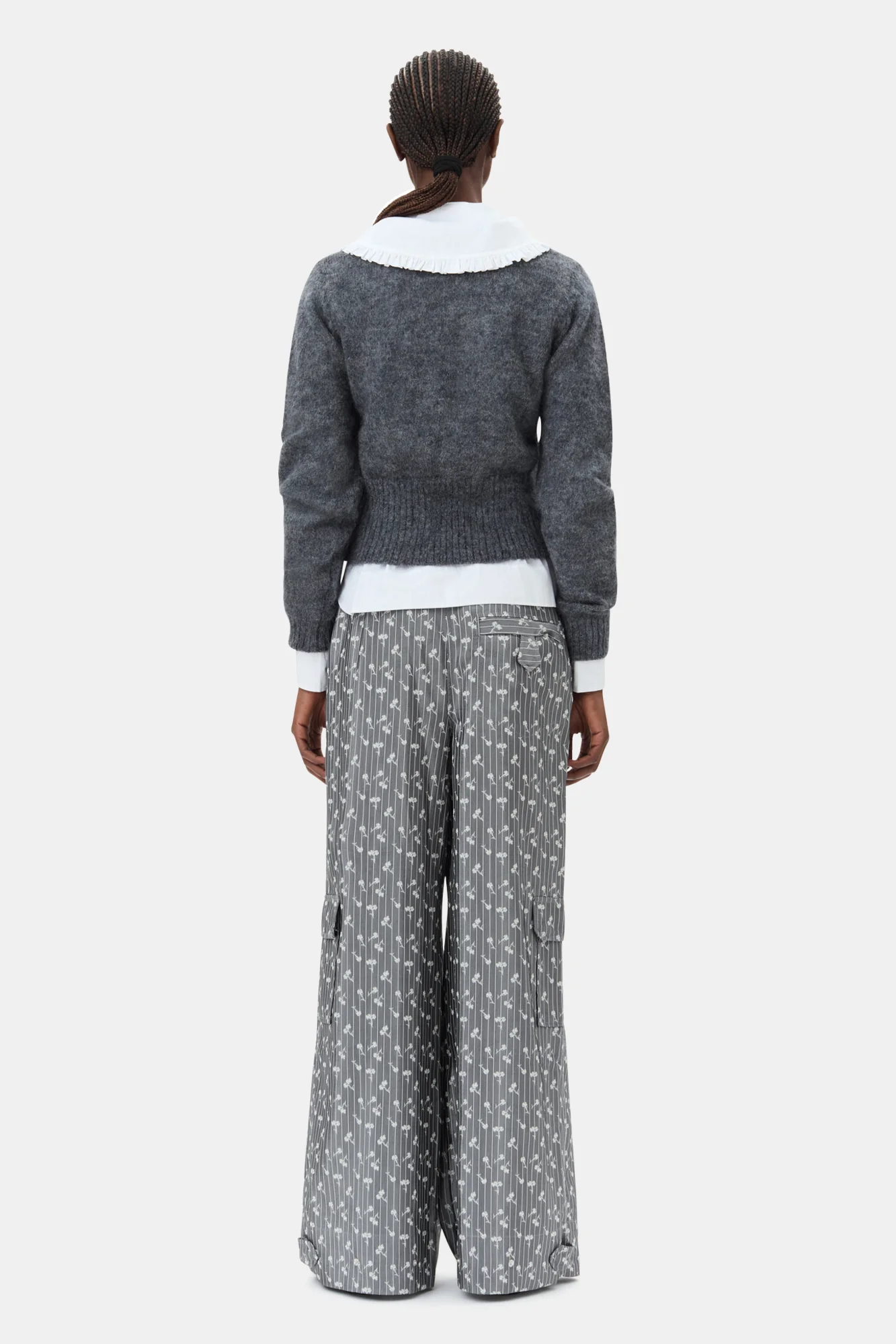 Light Mohair Tie String Cardigan | Paloma Melange - Image 6