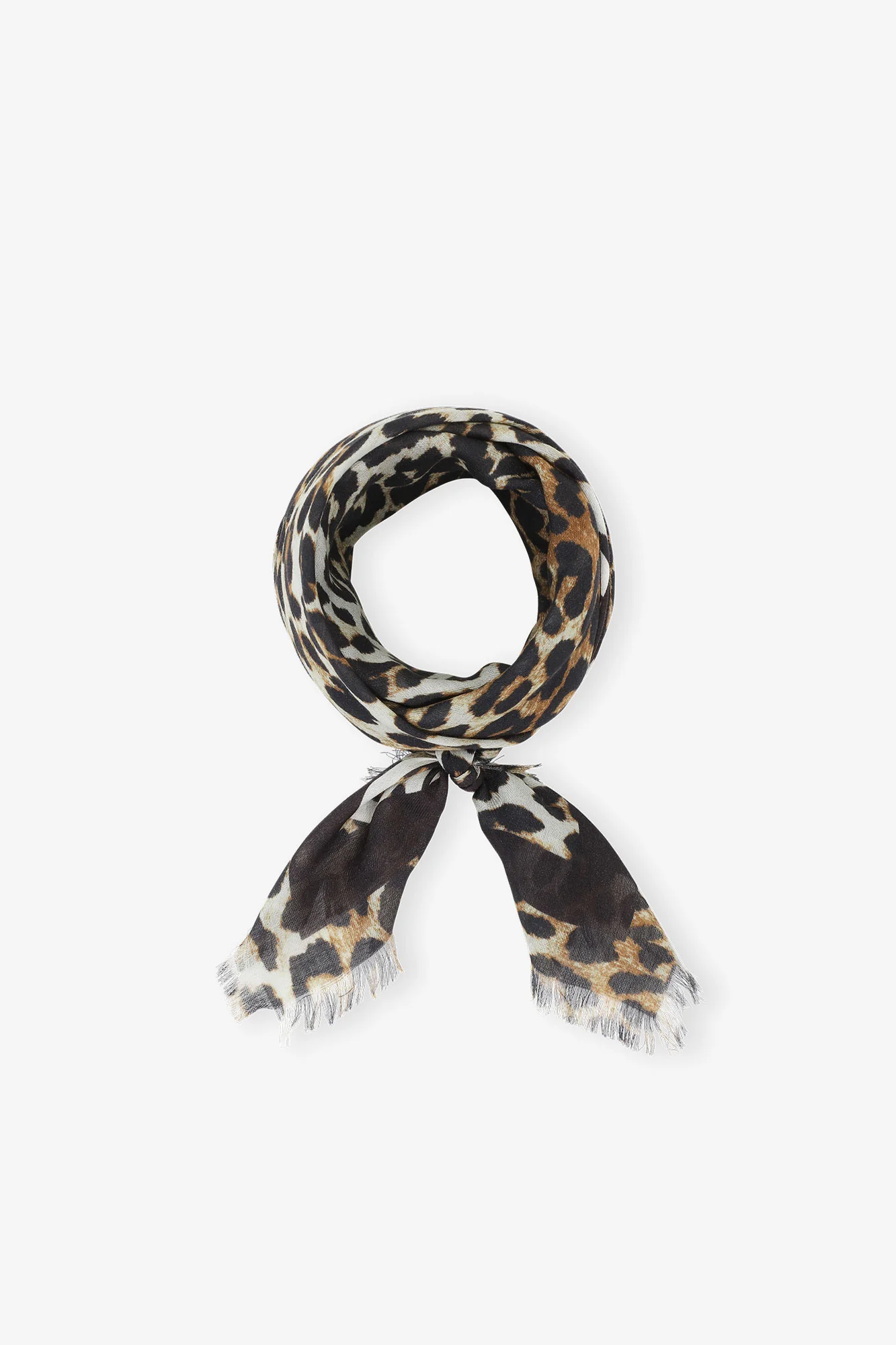 Light Printed Leopard Scarf | Leopard - Image 2