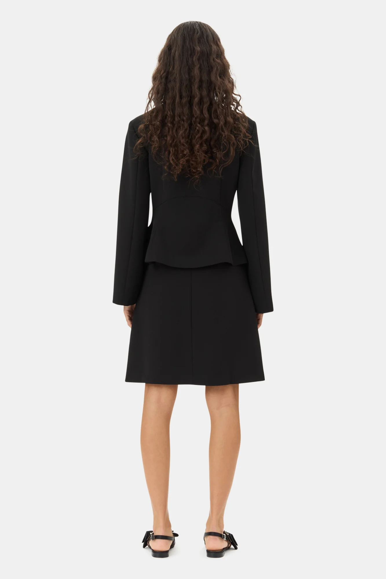 Light Twill Suiting Blazer | Black - Image 6