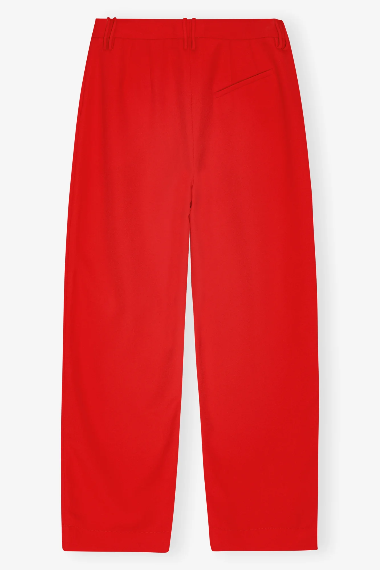 Light Twill Suiting Relaxed Pleated Pants | Barbados Cherry - Image 2