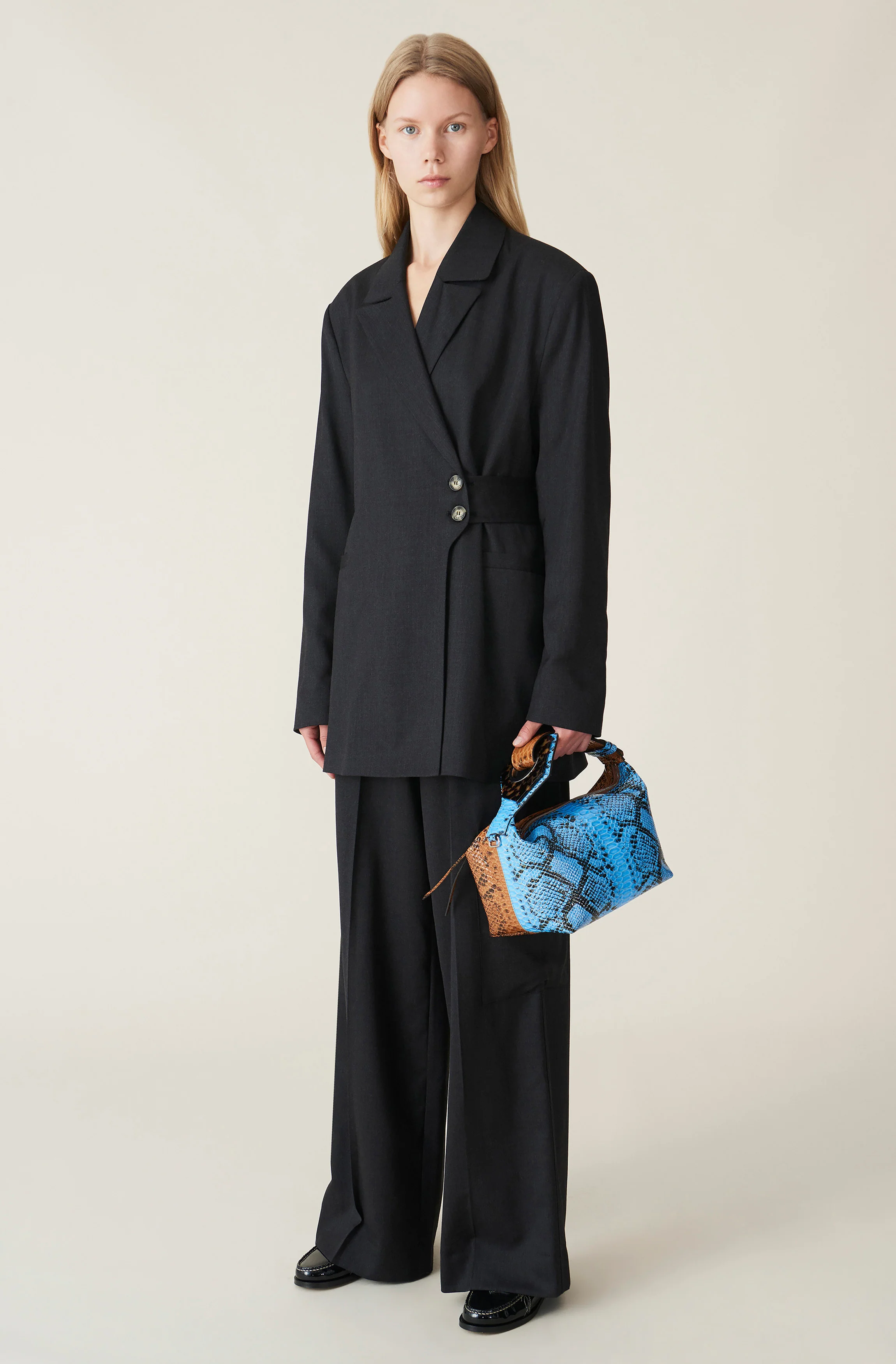 Light Wool Tailored Trousers | Phantom - Image 5
