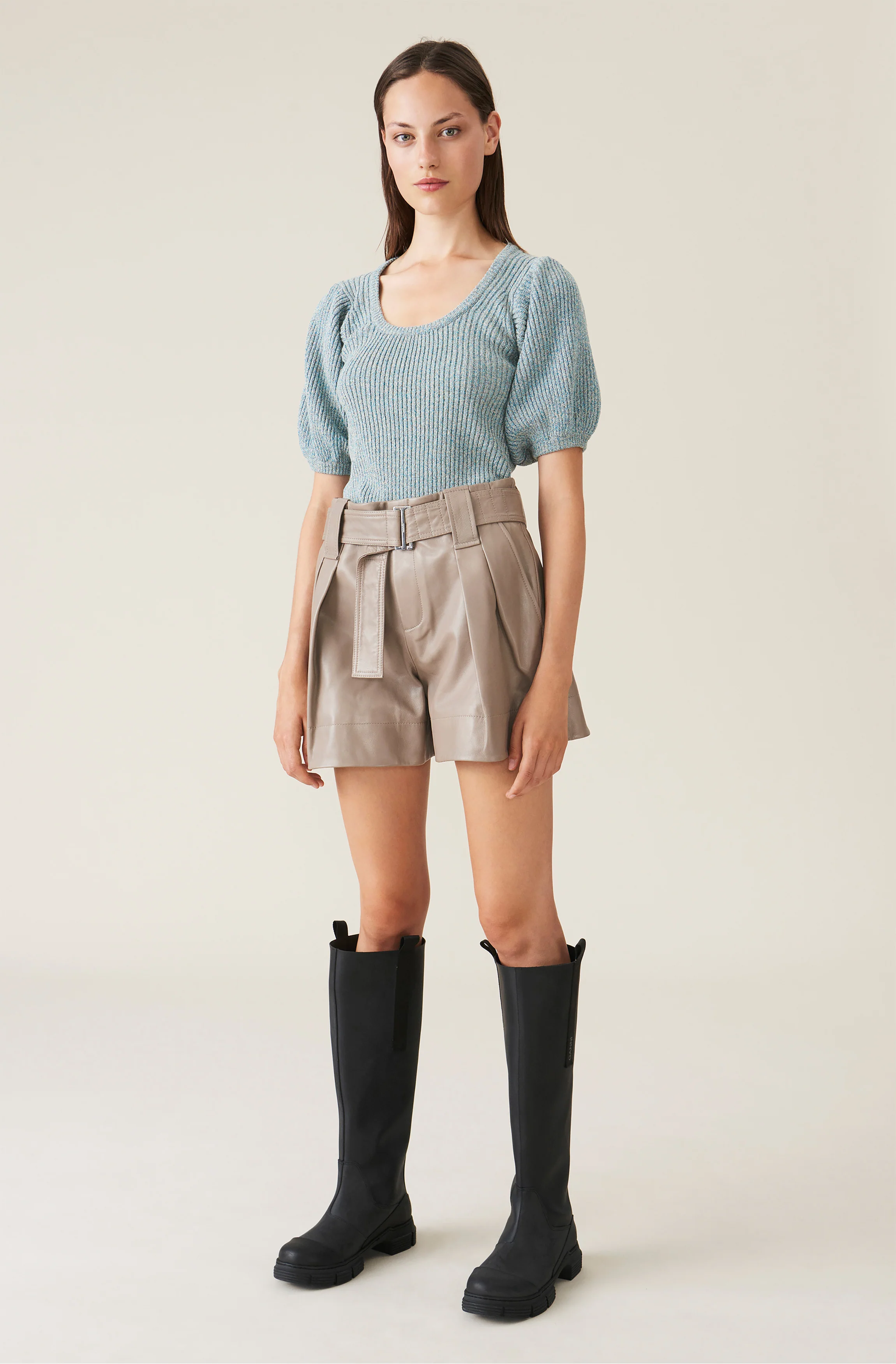 Linen Knit Top | Bachelor Blue - Image 3