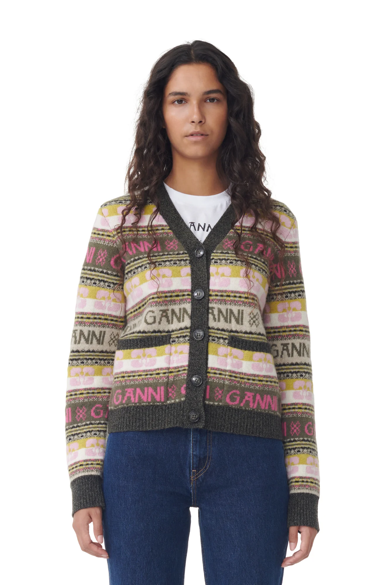 Logo Wool Mix Cardigan | Kalamata - Image 3
