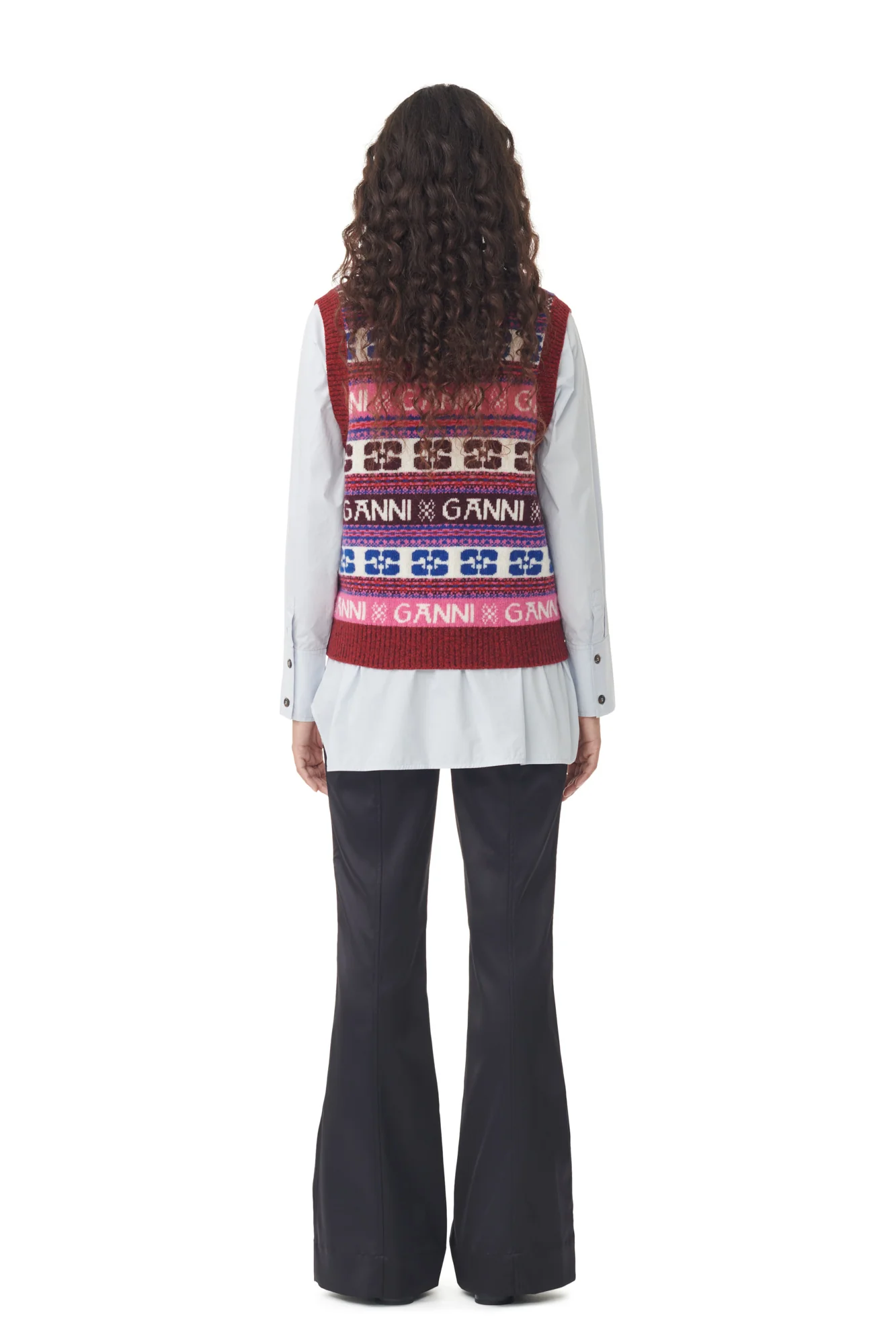 Logo Wool Mix Vest | Multicolor - Image 6