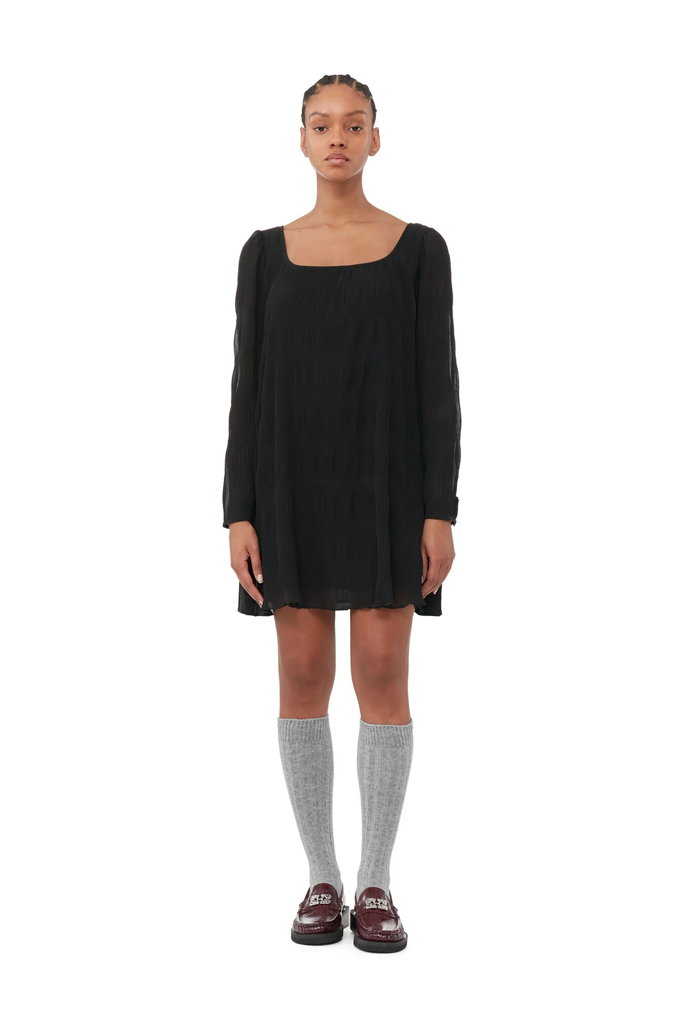 Long Winter Ribbed Socks | Frost Gray - Image 2