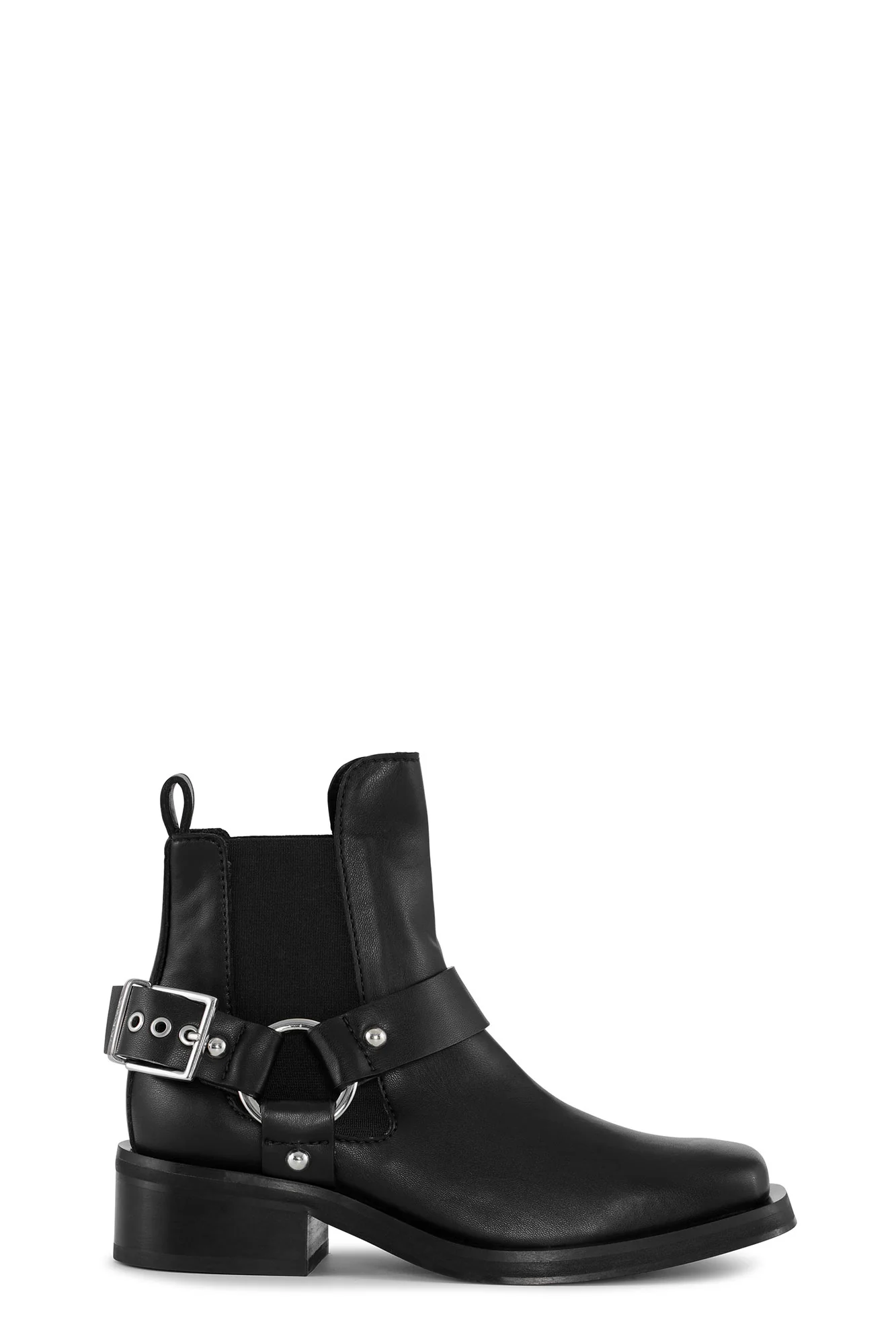 Low Cut Biker Chelsea Boots | Black