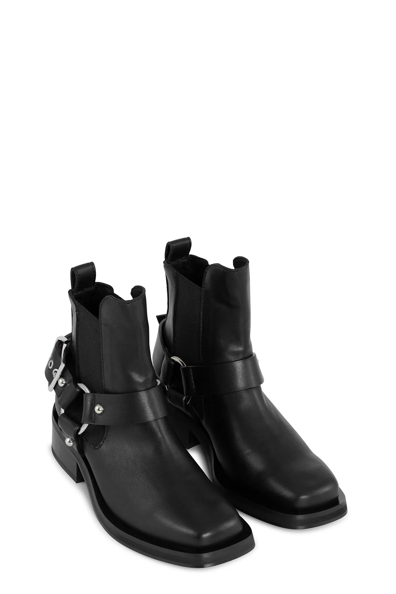 Low Cut Biker Chelsea Boots | Black - Image 3