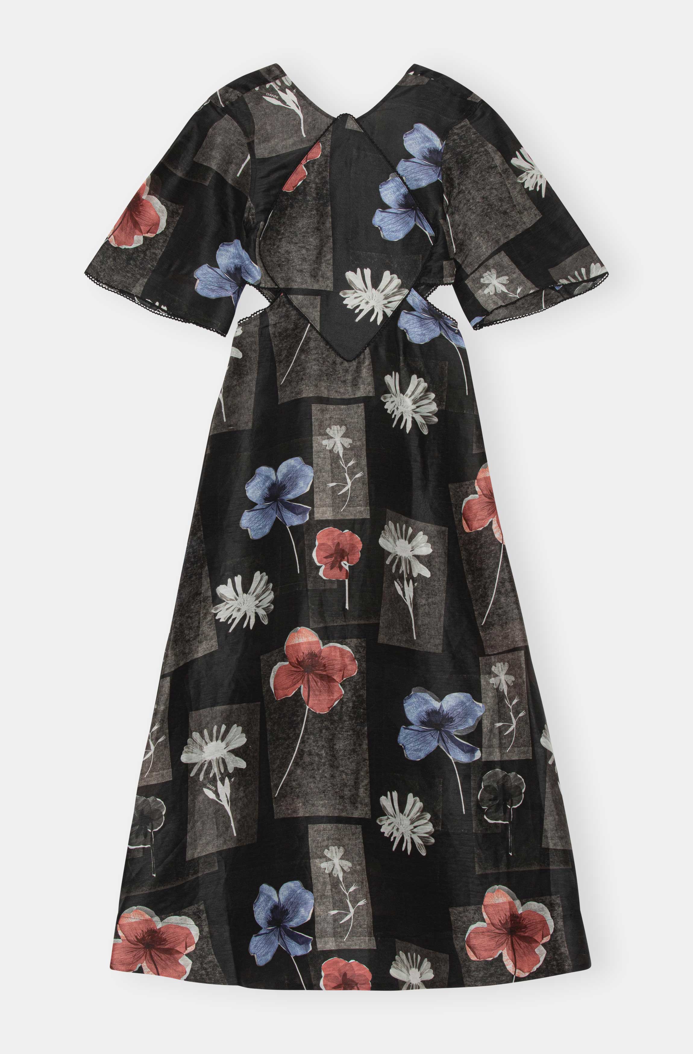 Maxi Dress | Flowers Black