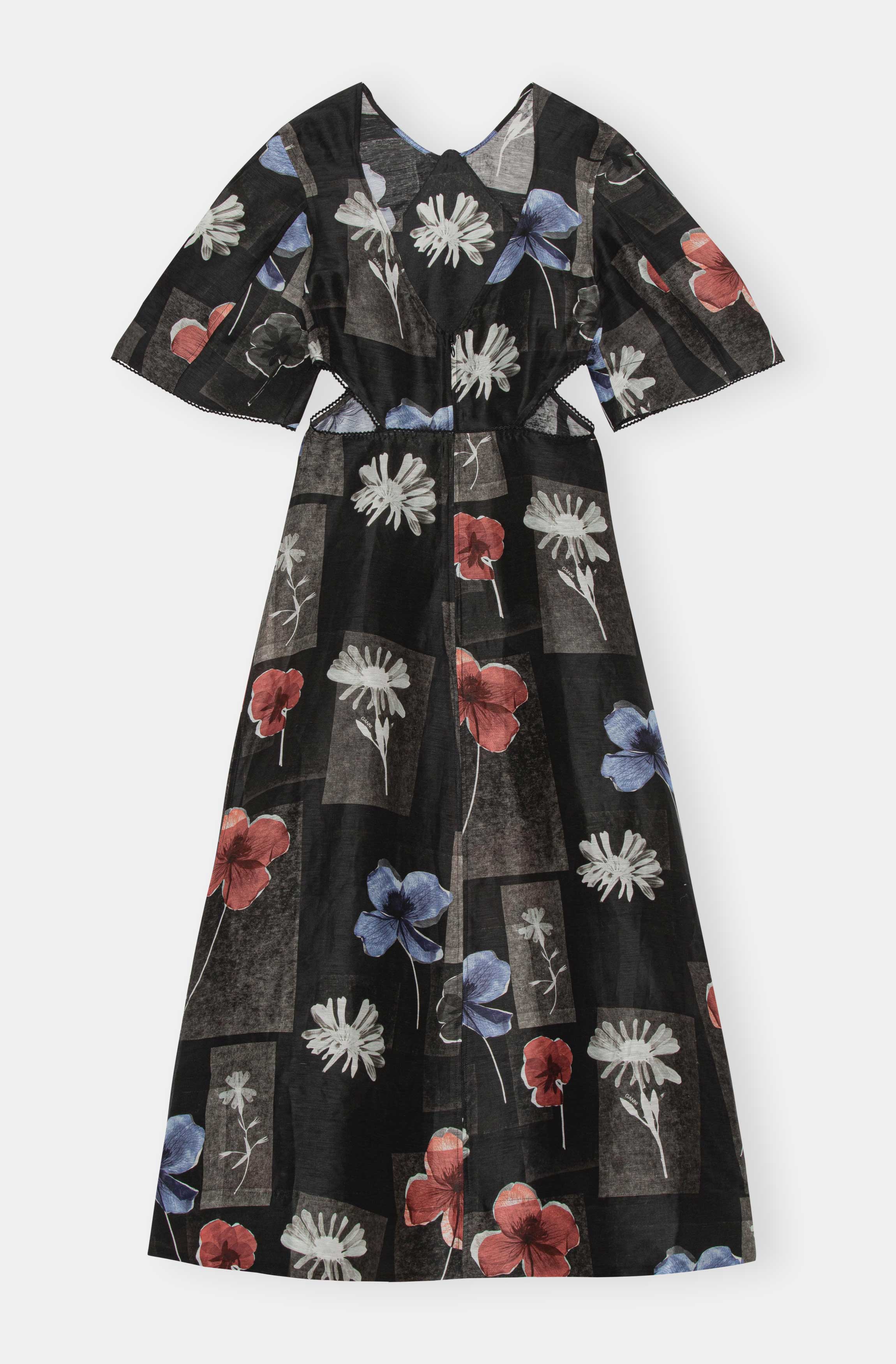 Maxi Dress | Flowers Black - Image 2