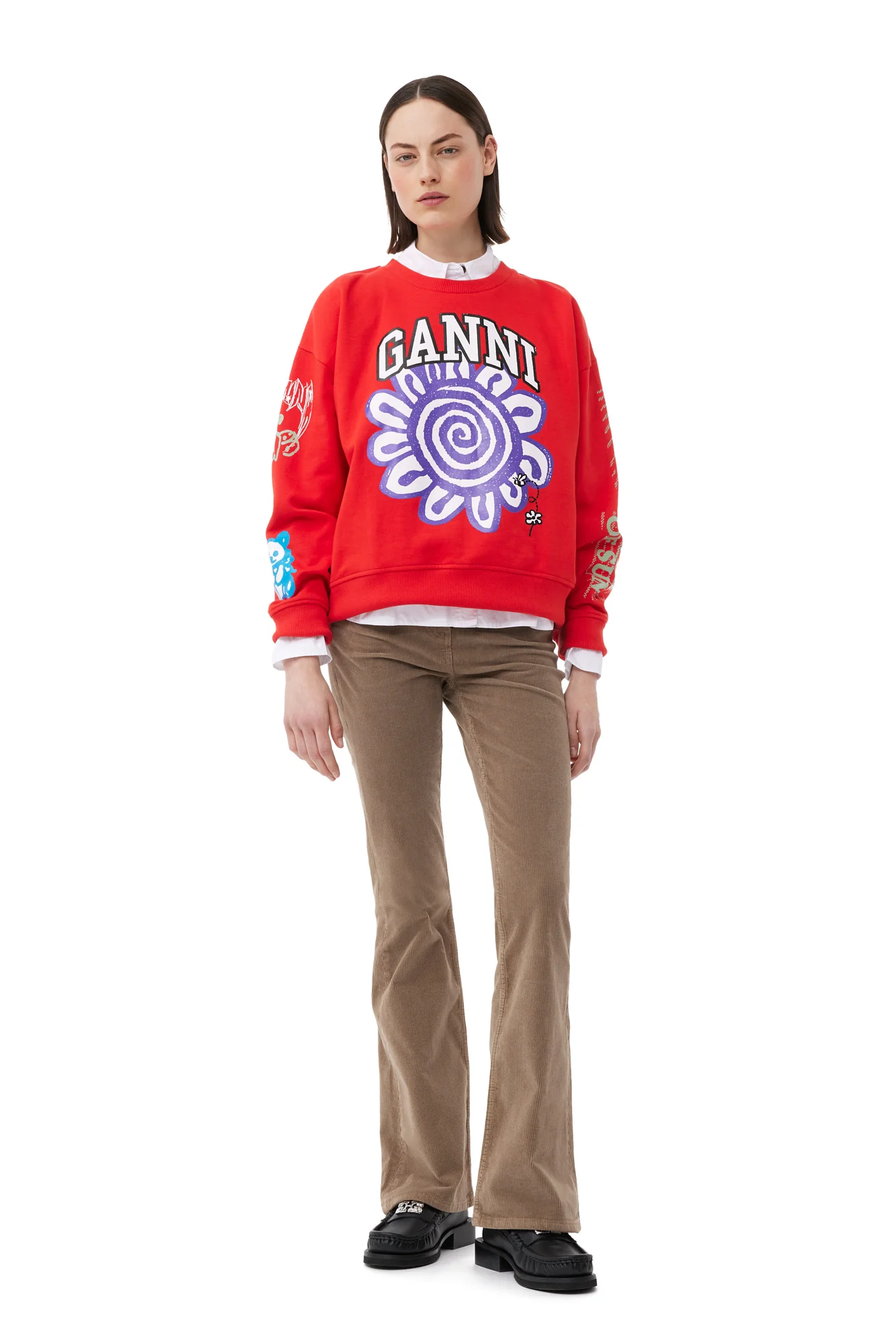 Mega Flower Sweatshirt | High Risk Red - Image 3