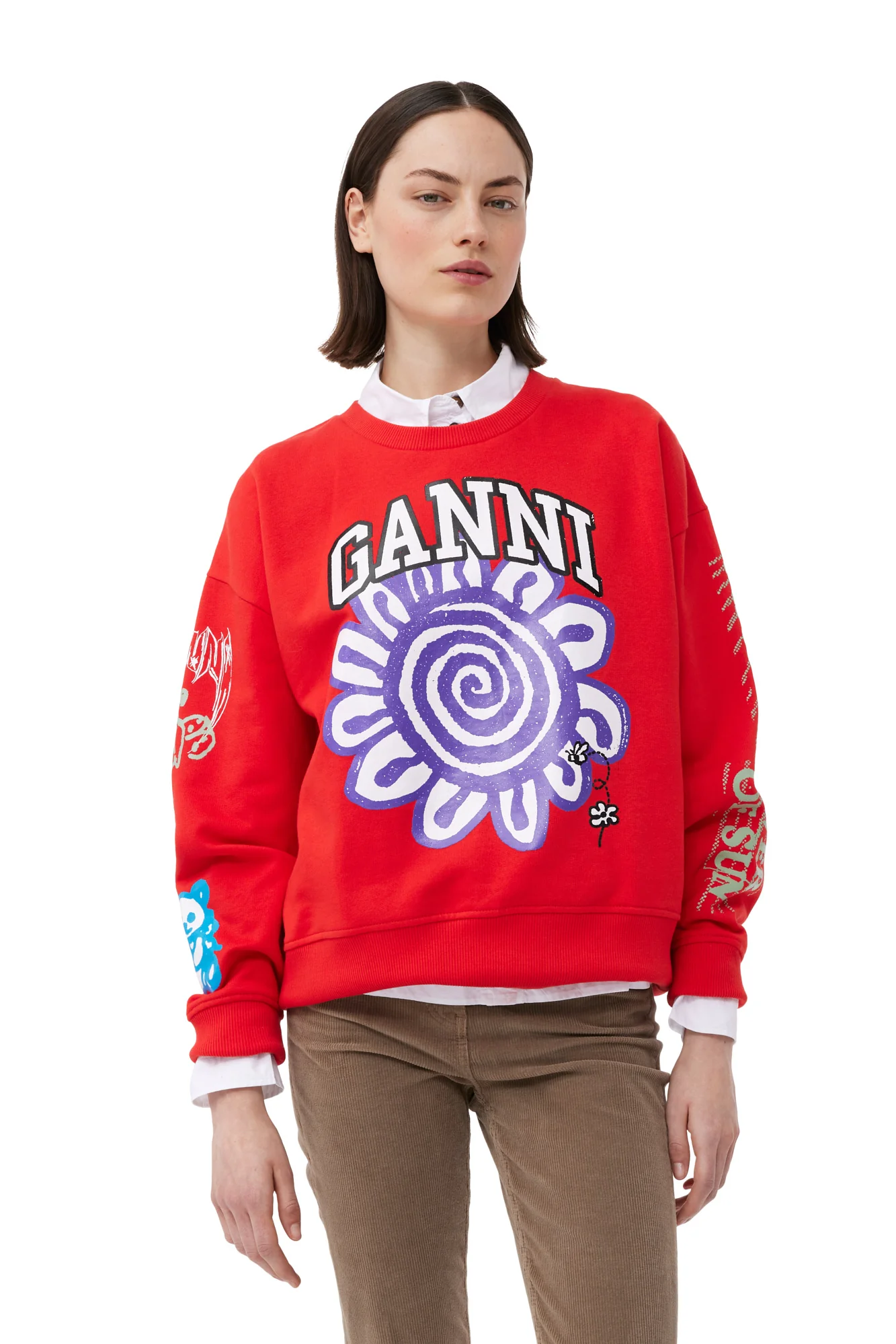 Mega Flower Sweatshirt | High Risk Red - Image 6