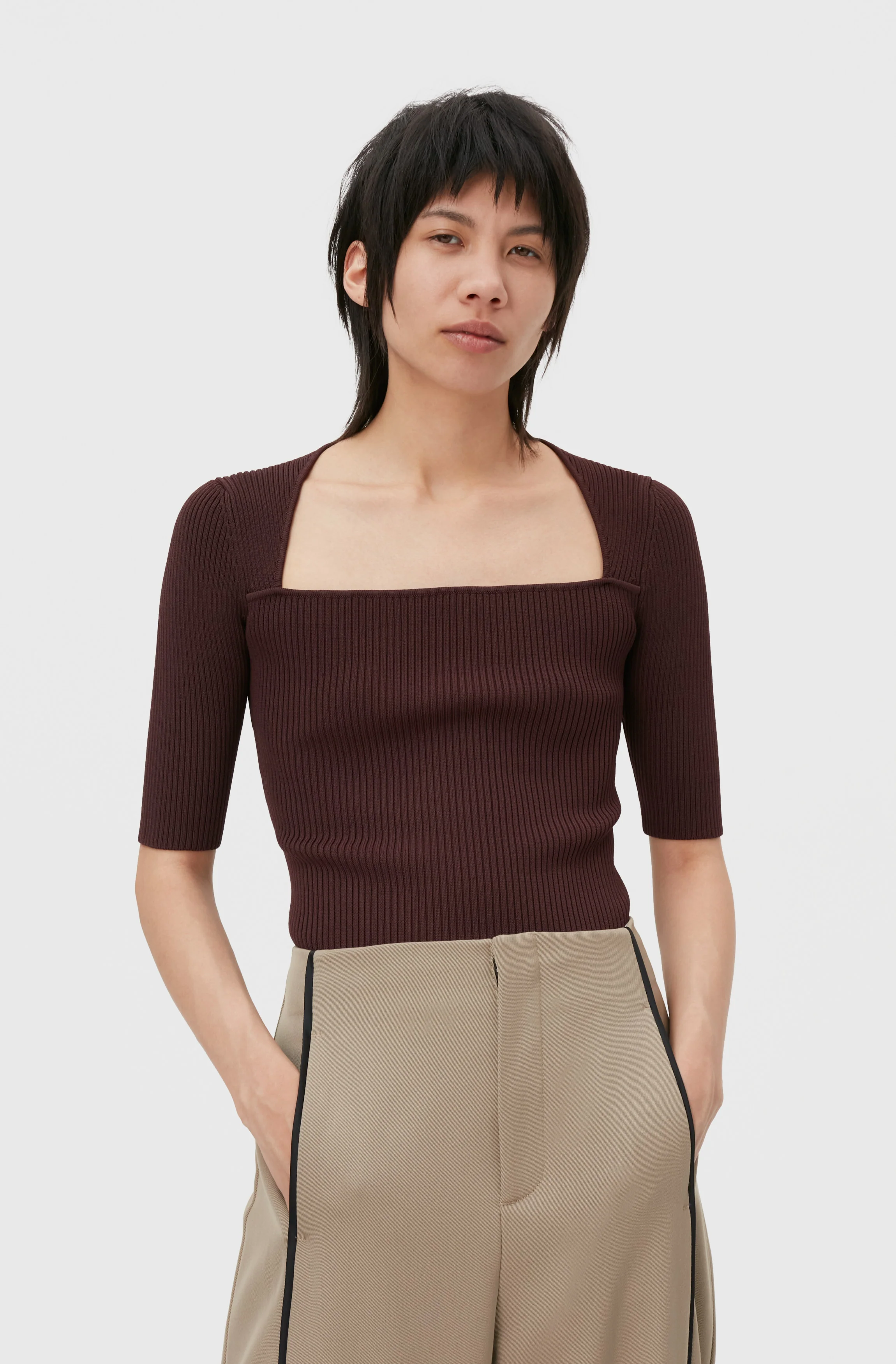 Melange Knit Blouse | Port Royale - Image 3