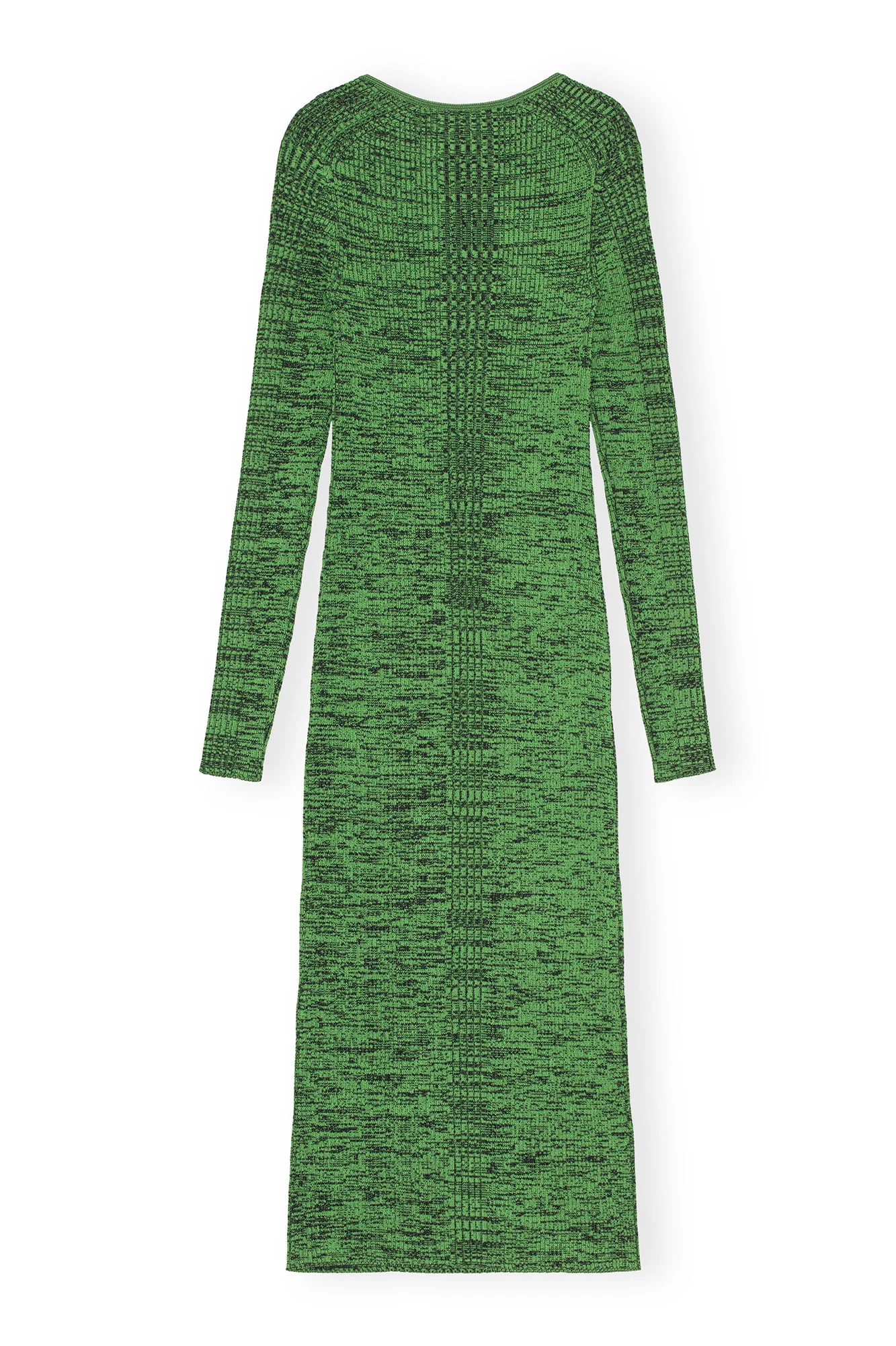 Melange Knit Dress | Kelly Green - Image 2