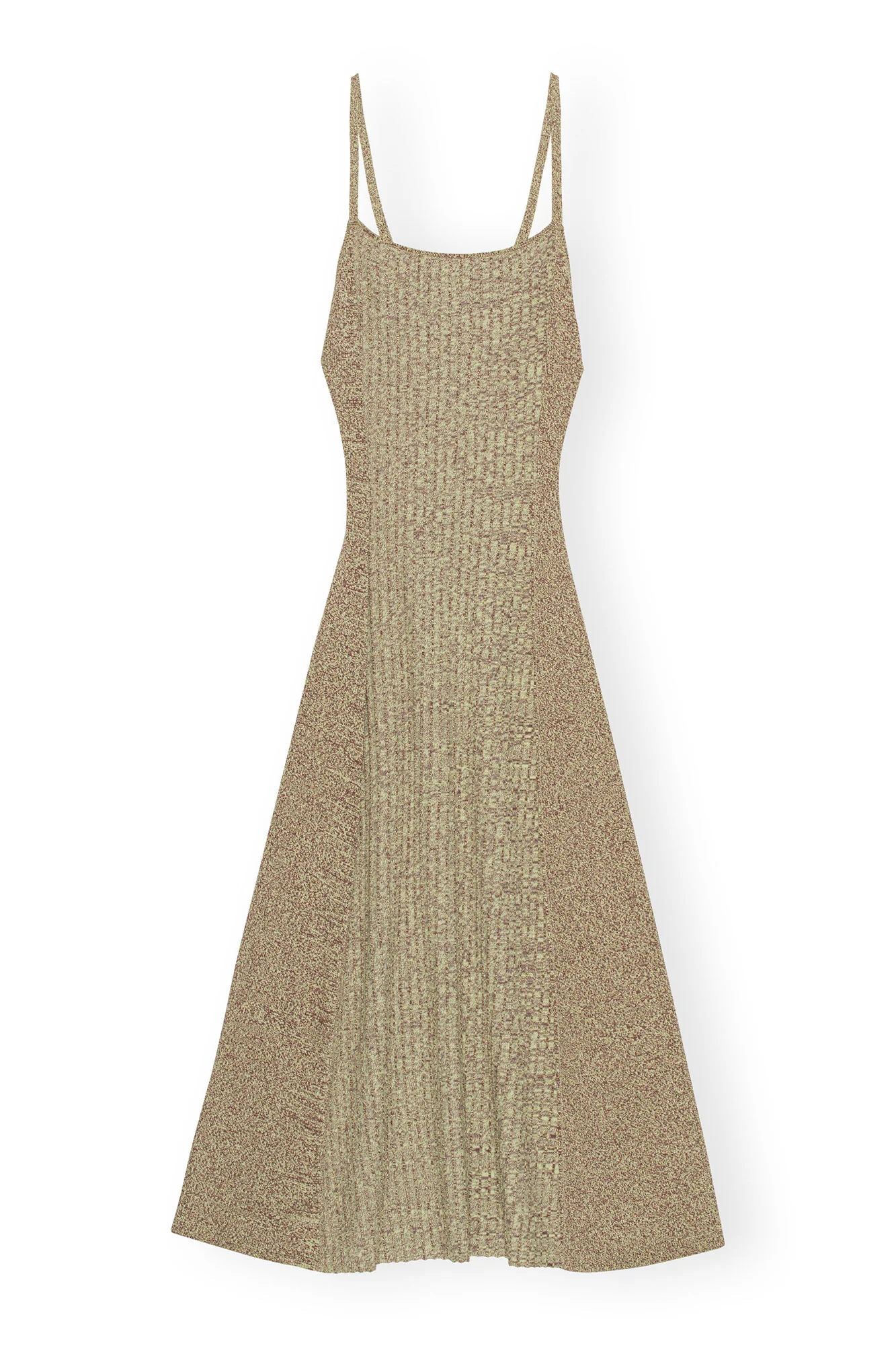 Melange Knit Maxi dress | Brandy Brown