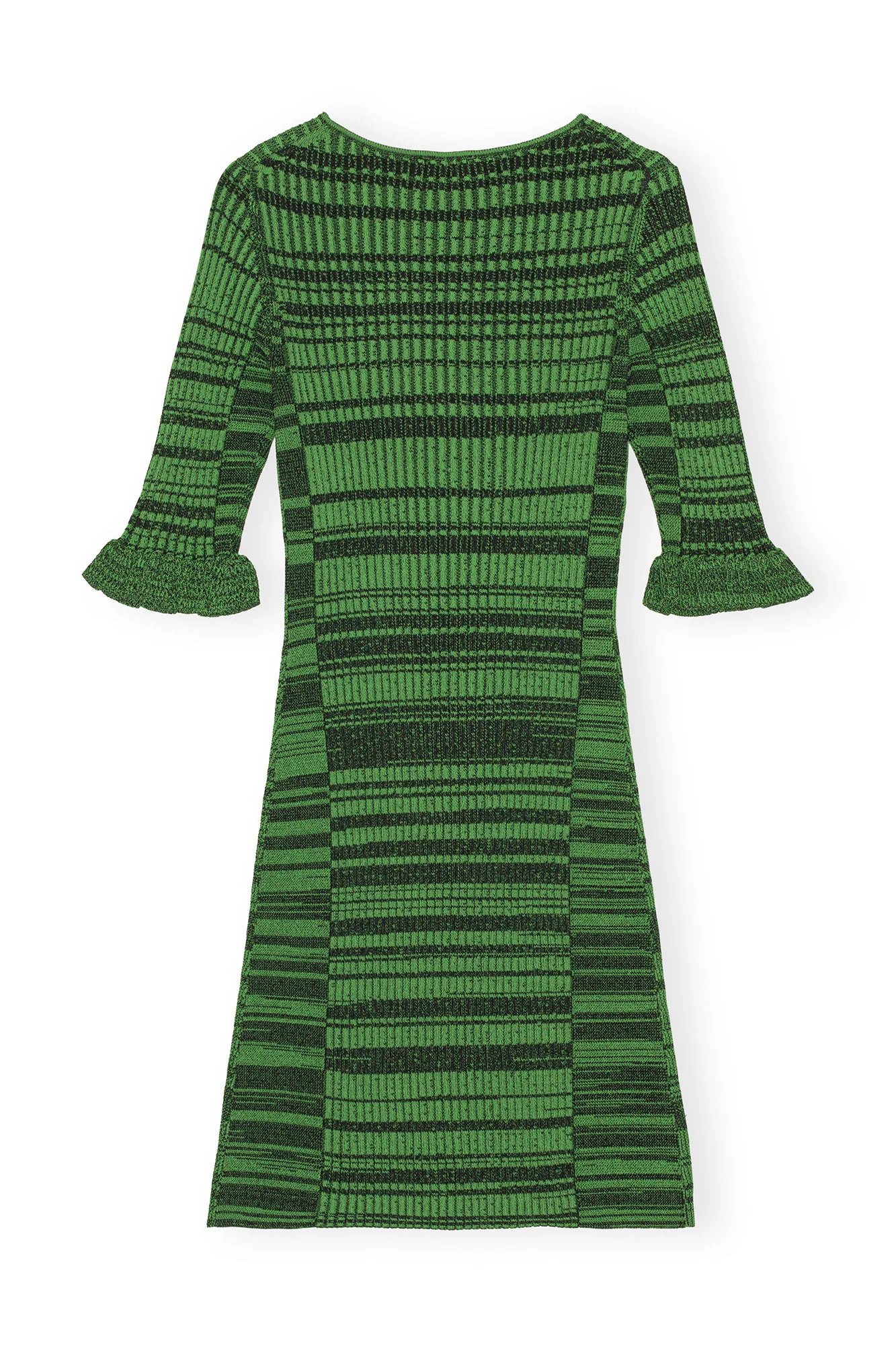 Melange Knit Mini Dress | Kelly Green - Image 2