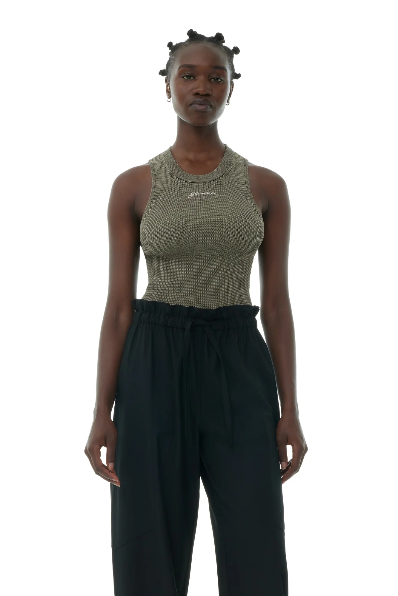 Melange Knit Top | Safari - Image 3