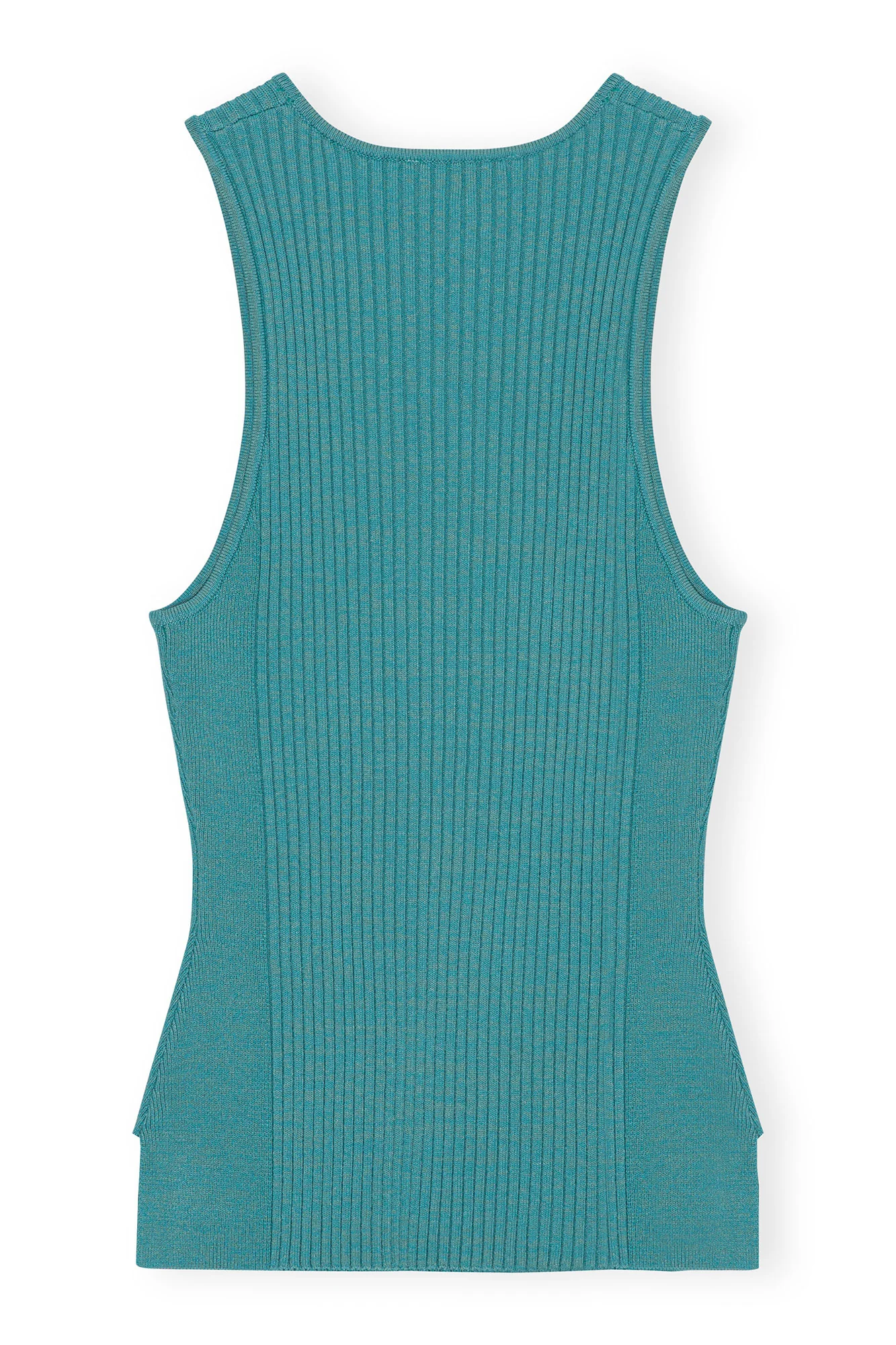 Melange Sleeveless Top | Lagoon - Image 2