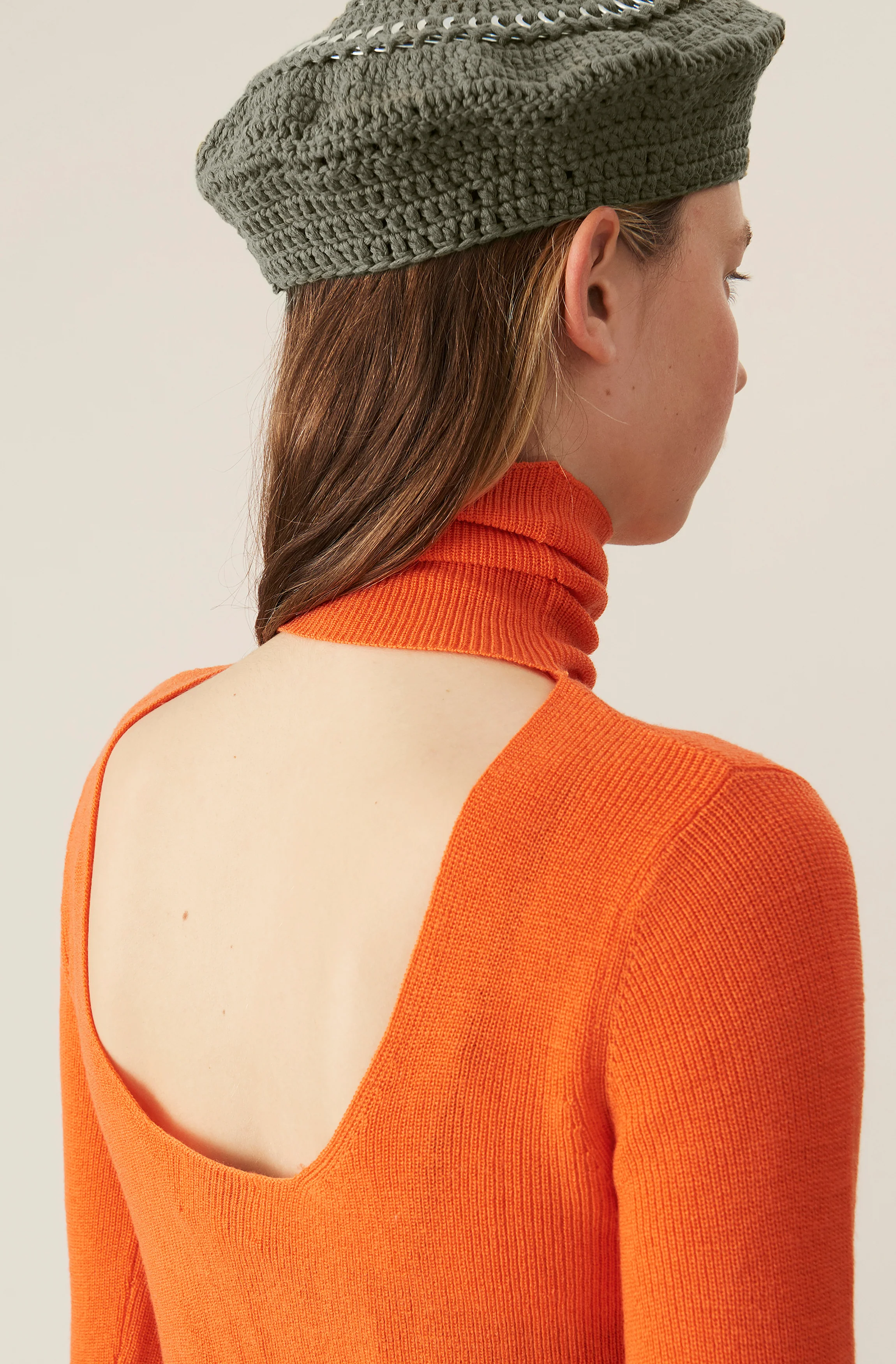 Merino Knit Rollneck | Flame - Image 5