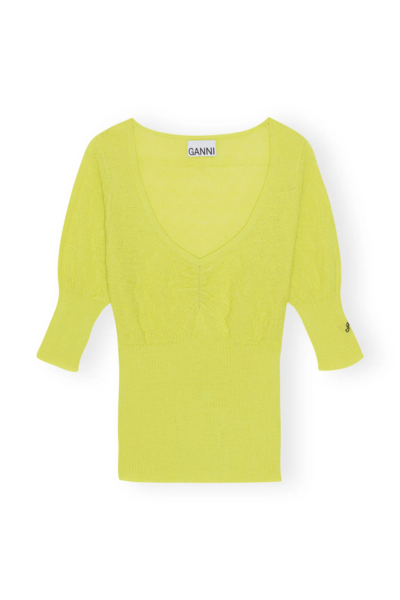 Merino Lace O-neck Blouse | Tender Shoots