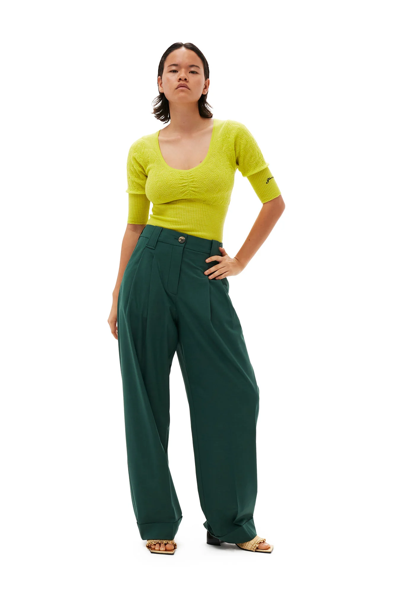 Merino Lace O-neck Blouse | Tender Shoots - Image 3
