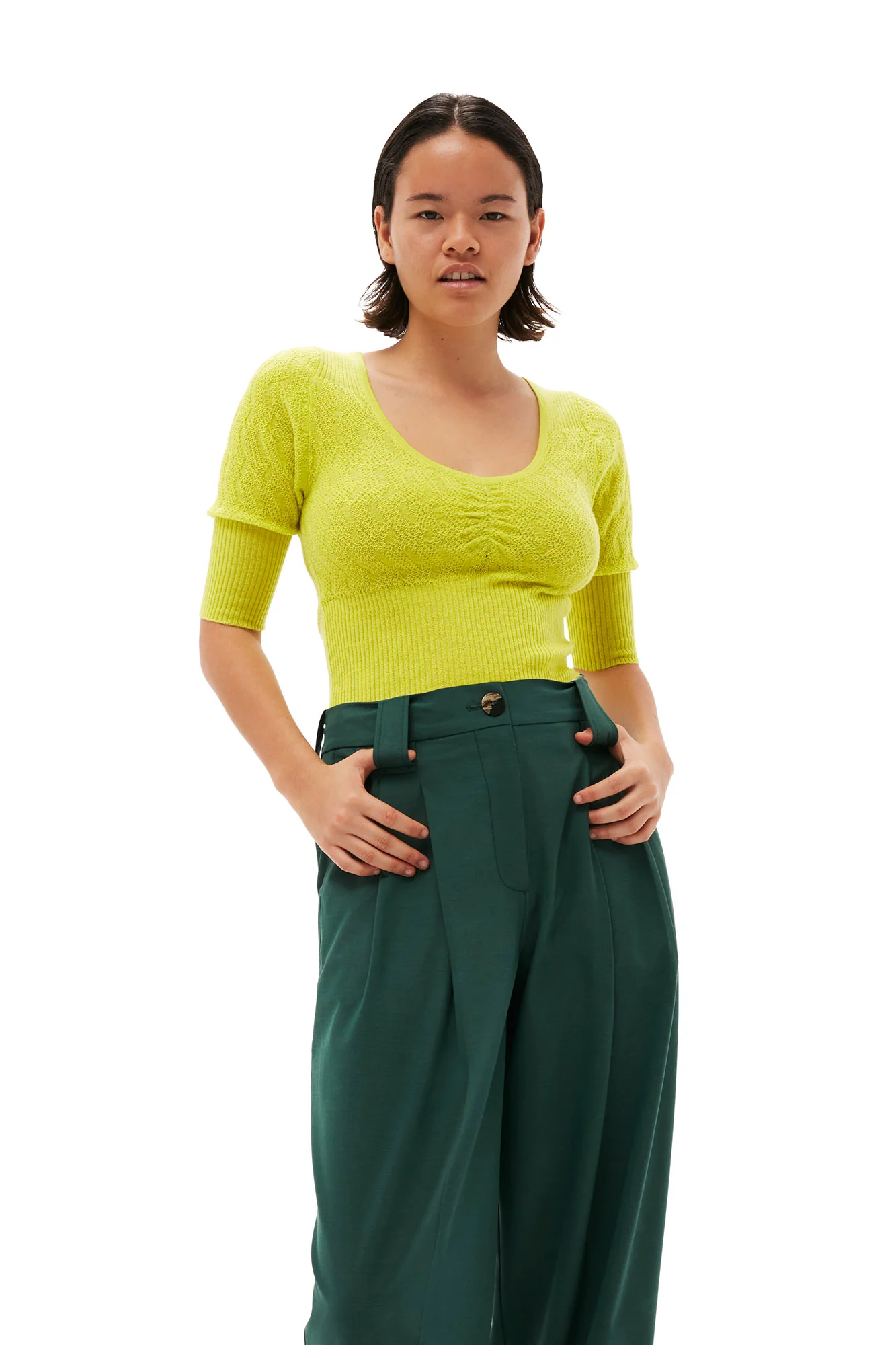 Merino Lace O-neck Blouse | Tender Shoots - Image 5